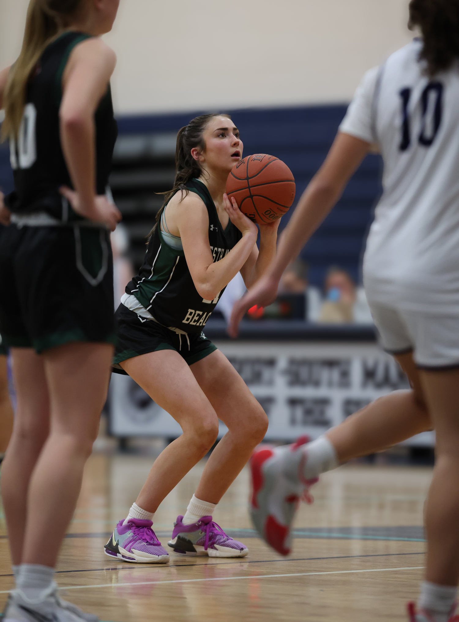 Eighth-grade center Chloe Blowes from the free-throw line. RON ESPOSITO