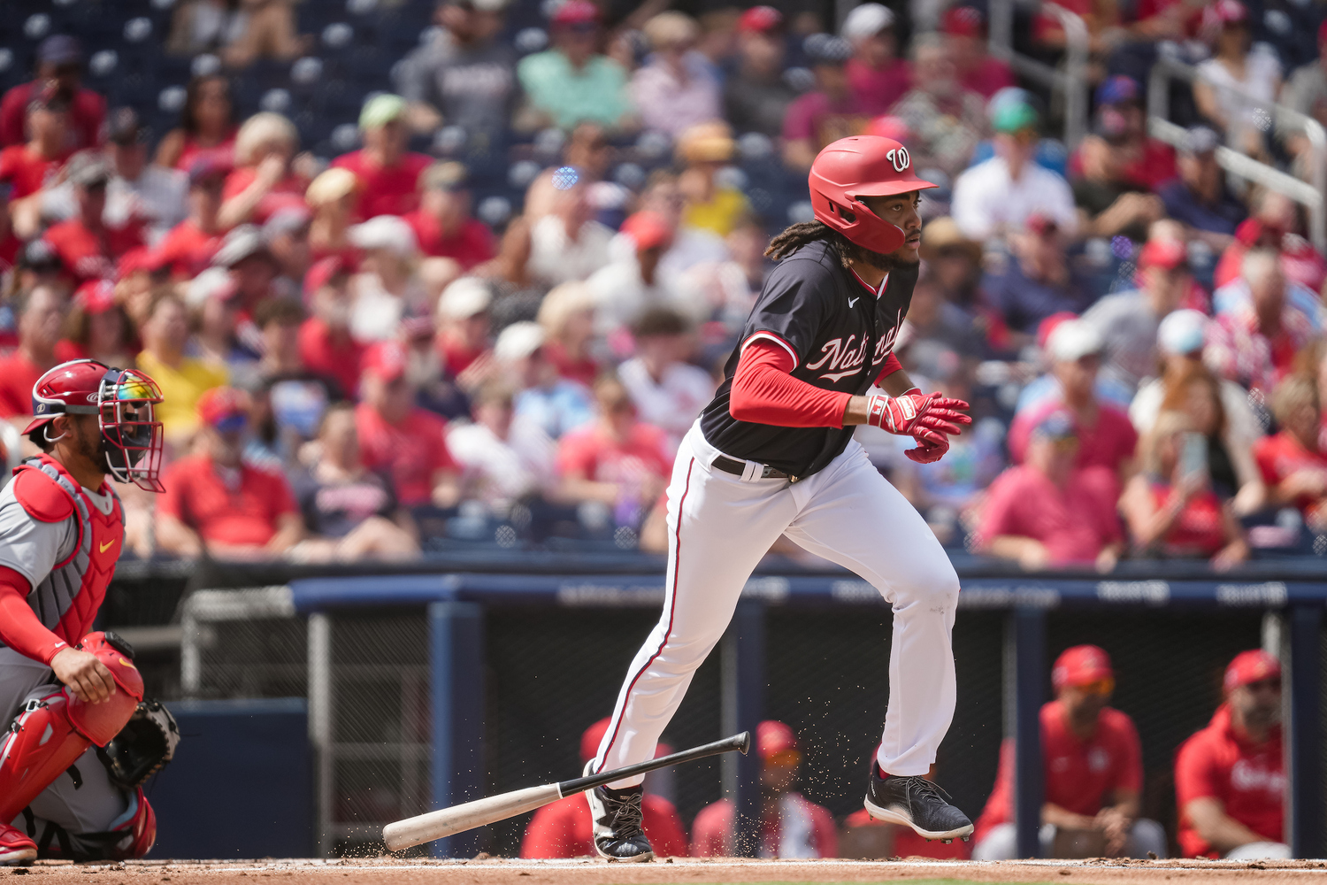 James Wood, the son of former East Hampton High School basketball star Kenny Wood, spent all of Spring Training with the big-league ballclub.  COURTESY WASHINGTON NATIONALS