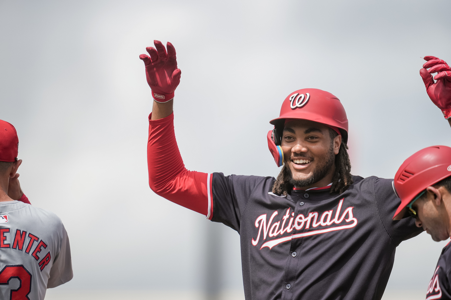 James Wood, the son of former East Hampton High School basketball star Kenny Wood, spent all of Spring Training with the big-league ballclub.  COURTESY WASHINGTON NATIONALS