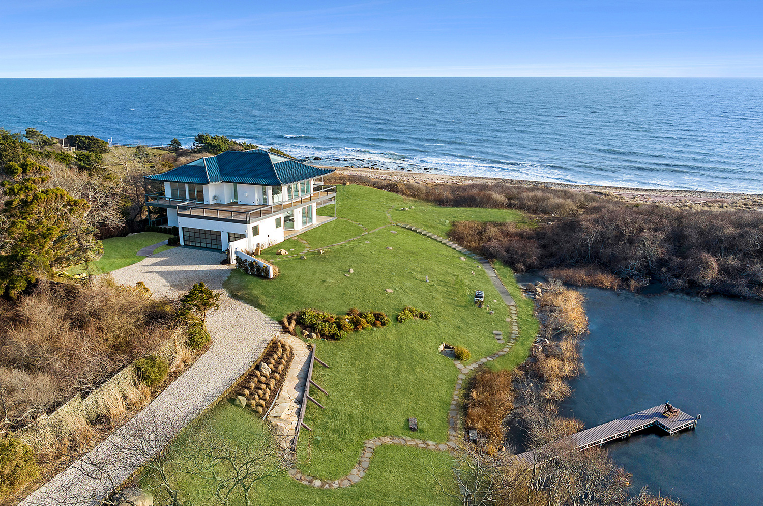 In Montauk, 42 Old Montauk Highway recently sold for $18.5 million. RISE MEDIA