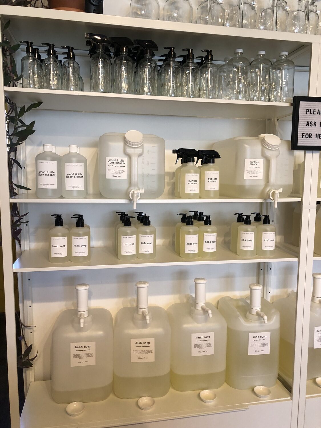 Keep plastic cleaning bottles out of the trash by refilling naturally scented cleaners at The Eastport General Store. They’re chemical free and come in a variety of scents — everything from rosemary and peppermint laundry detergent to bergamot and grapefruit dish soap. JENNY NOBLE