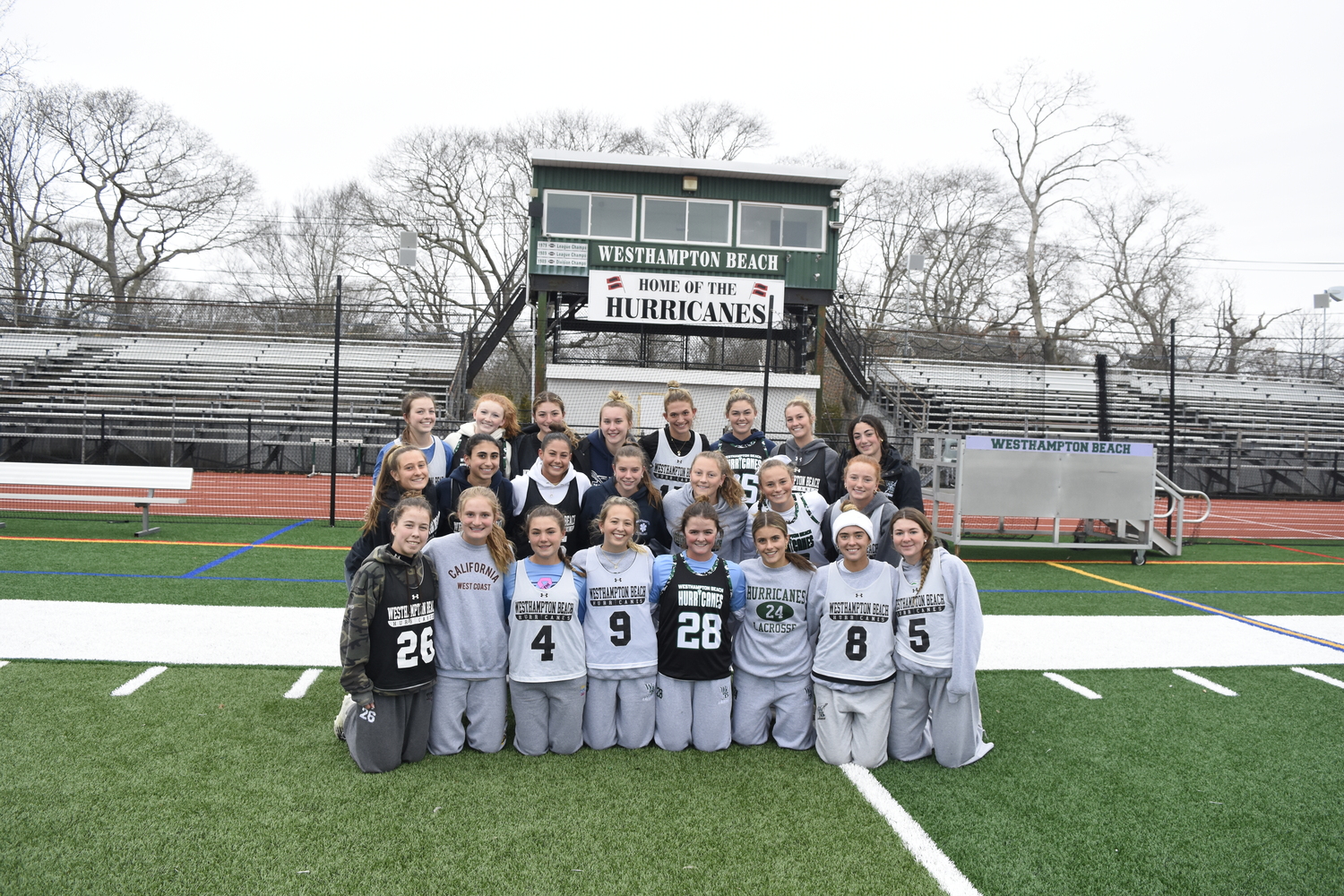 The Westhampton Beach girls lacrosse team boasts 20 returning players from last season's squad. The Hurricanes reached the first round of the Suffolk County Class C playoffs.  DREW BUDD