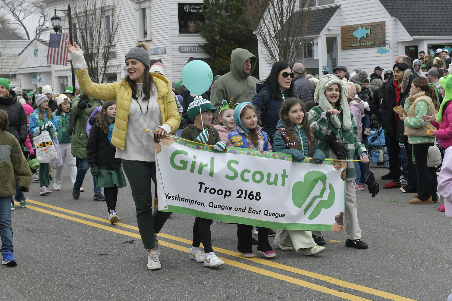 Girl Scout Troop 2168 of Westhampton, Quogue and East Quogue.