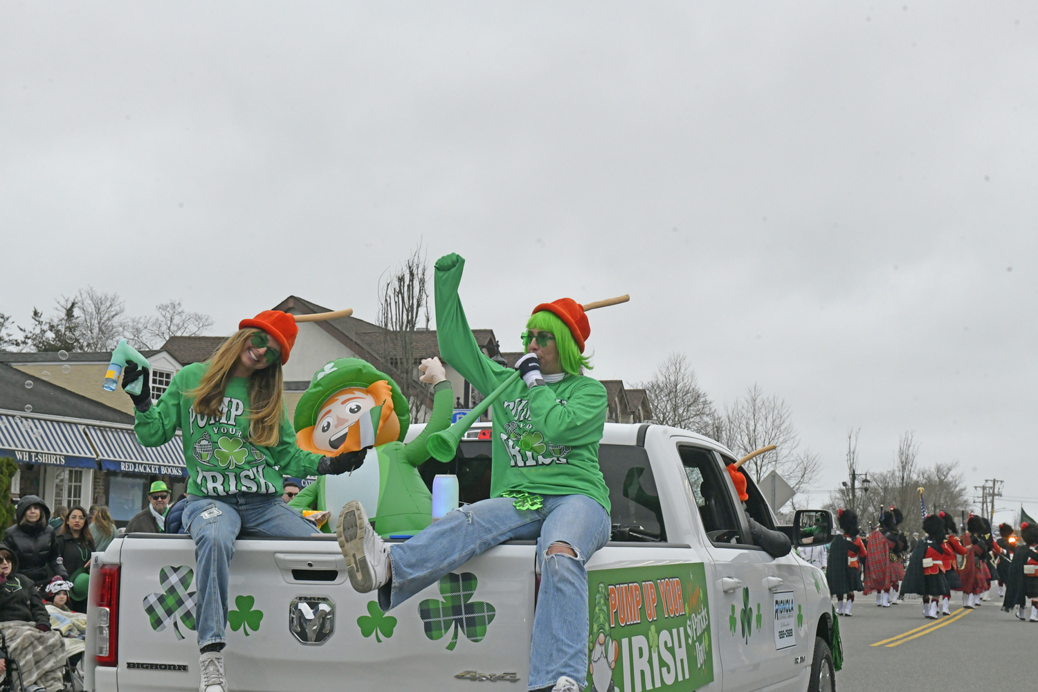 Rignola Cesspool Services at the Westhampton Beach St. Patrick's Day Parade on Saturday.