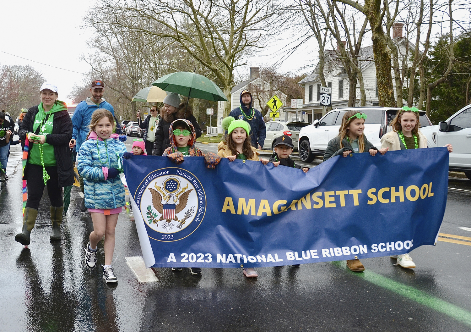 The Am O'Gansett Parade on Main Street in Amagansett on Saturday.