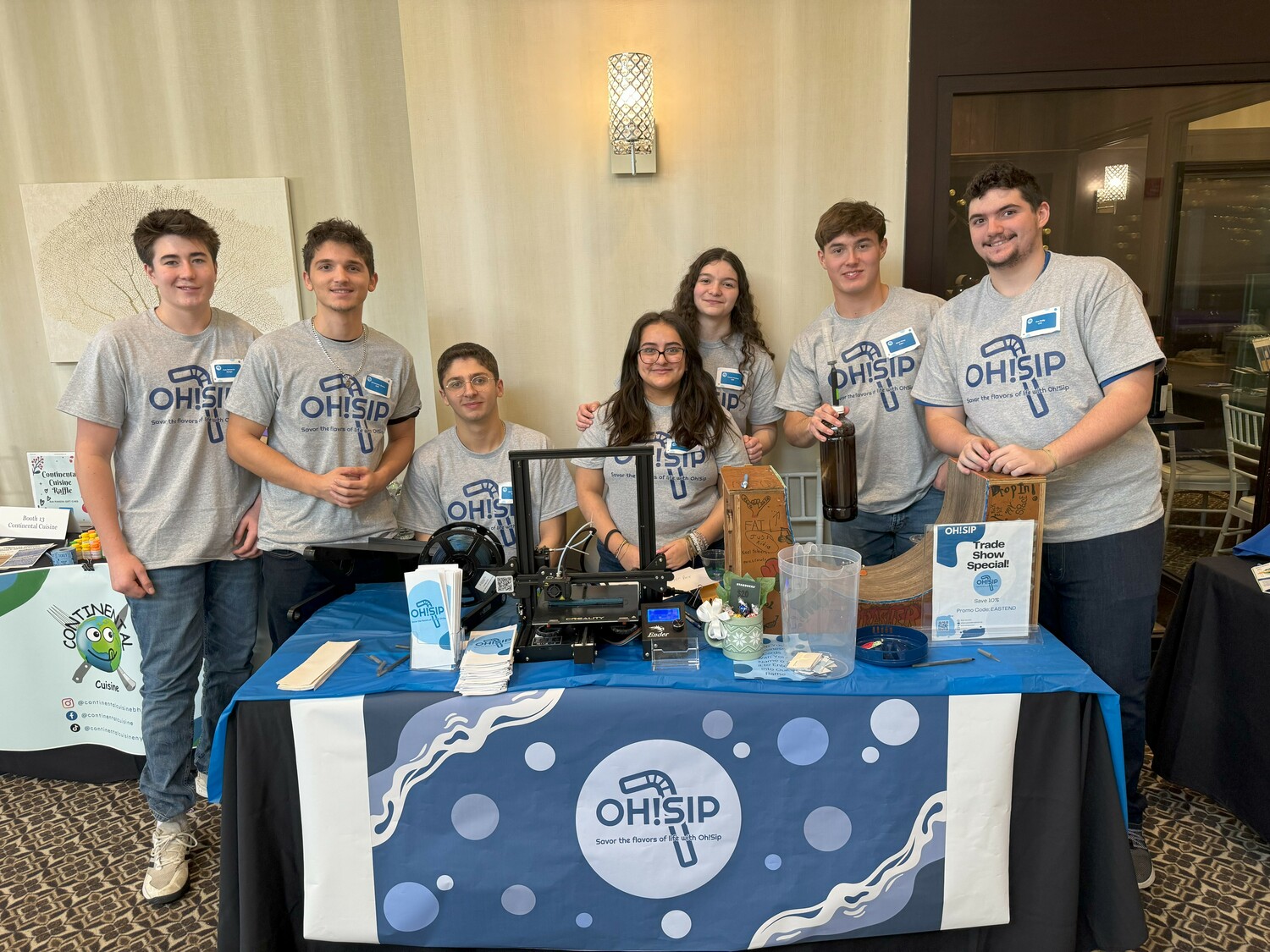 Hampton Bays High School VE students competed in the championship round of the VE International Business Plan Competition. COURTESY HAMPTON BAYS SCHOOL DISTRICT