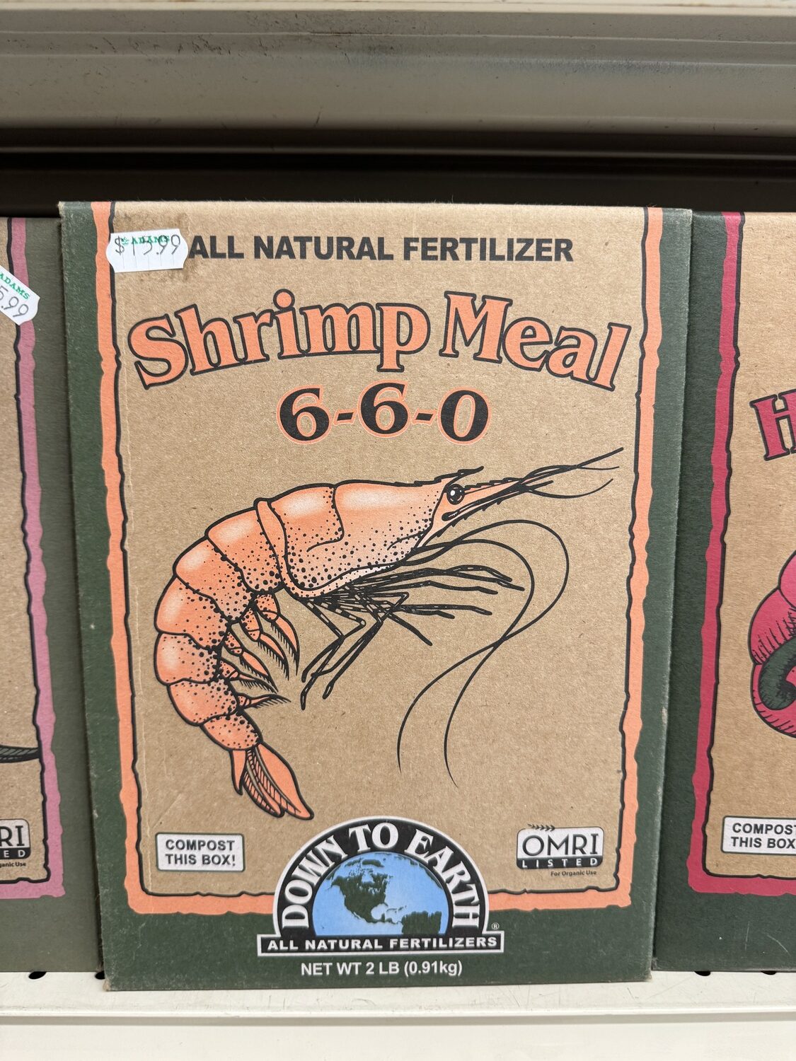 Shrimp meal fertilizer? The plants have no clue there is shrimp on the menu, and the fertizer, derived from the waste of shrimp processing, offers little more than other fertilizers save for some very minor nutrients. What do the numbers mean? Next week.
ANDREW MESSINGER