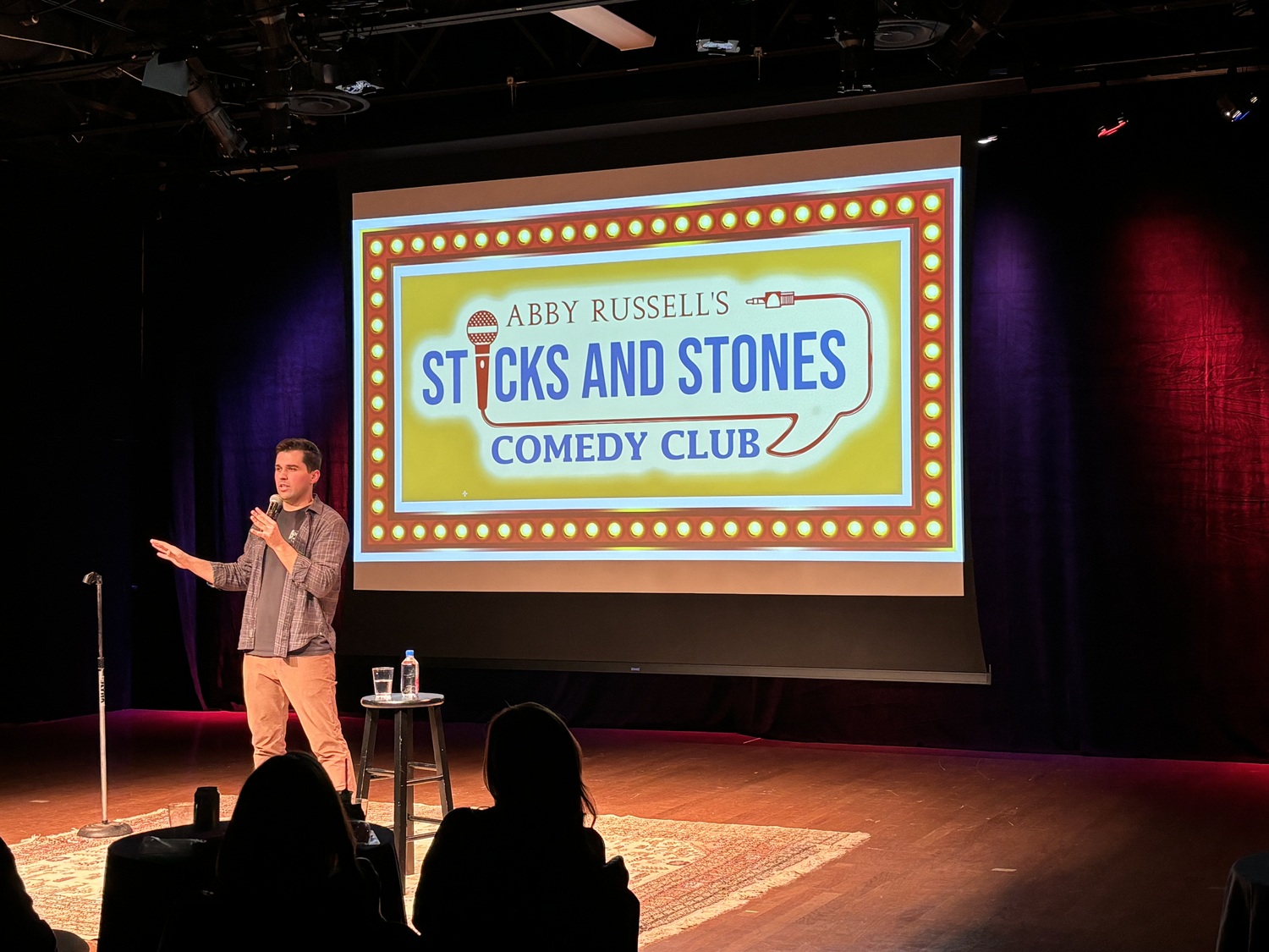 Kyle Mara performing on March 15 at Sticks and Stones Comedy Club at the Southampton Cultural Center. COURTESY STICKS AND STONES COMEDY CLUB