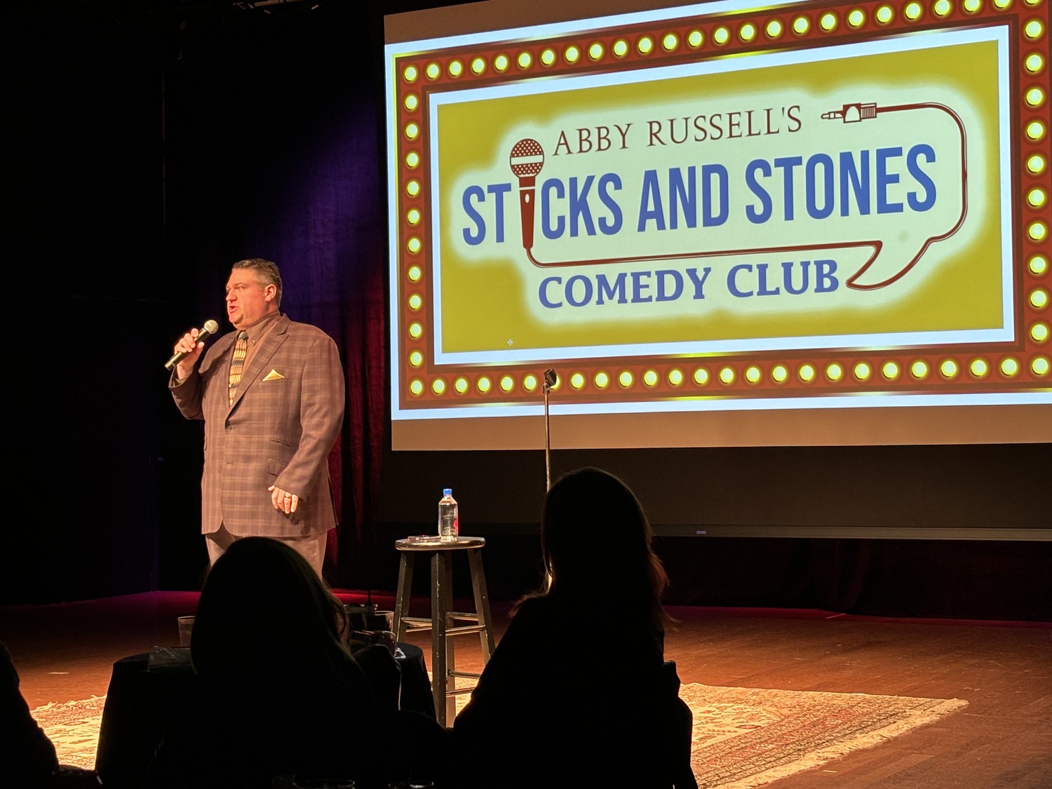 Comedian Rob White performing a guest spot on March 15 at Sticks and Stones Comedy Club at the Southampton Cultural Center. COURTESY STICKS AND STONES COMEDY CLUB