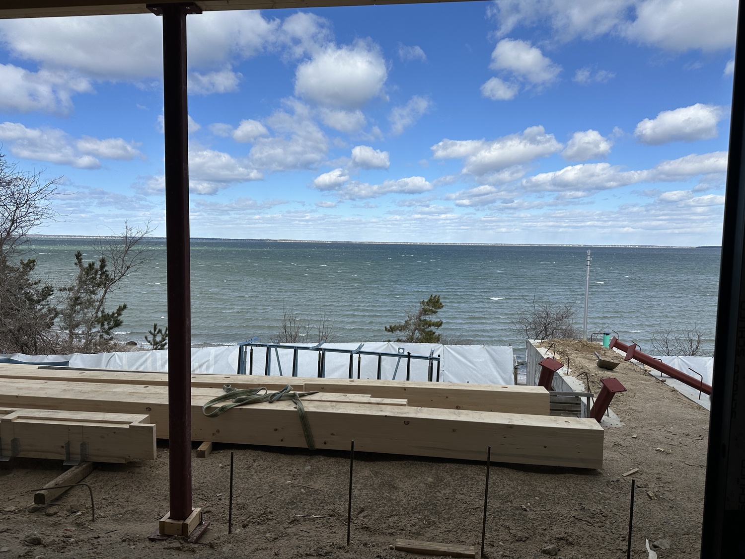 The view from inside the Hampton Bays home. BRENDAN J. O'REILLY
