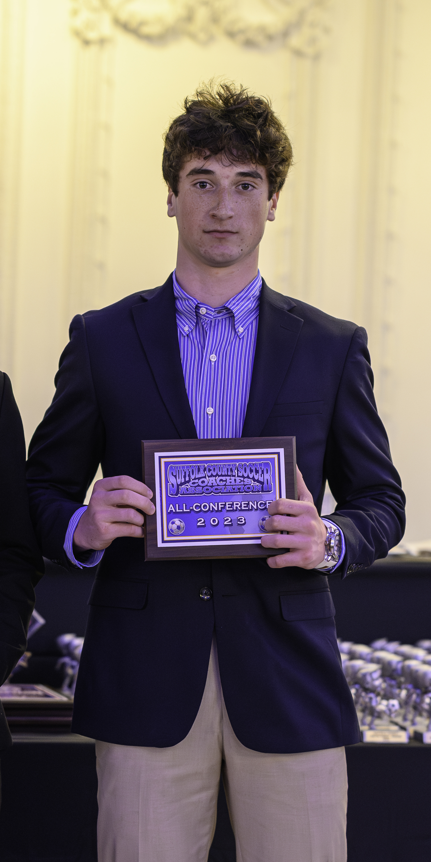 Lewis Gibbons of Westhampton Beach earned All-County honors this past fall season.   MARIANNE BARNETT