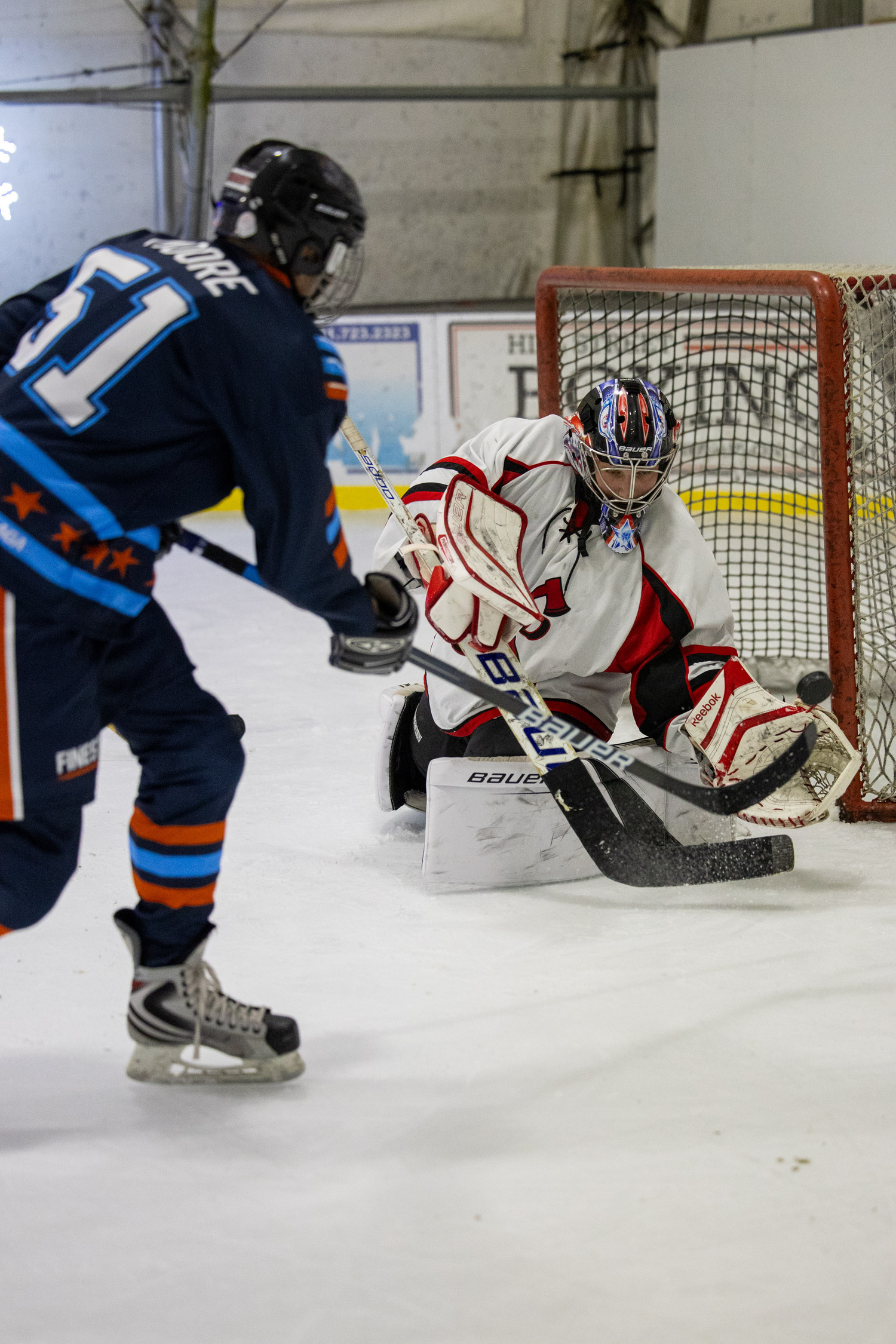 Southampton Ice Rink hosted the annual Battle of the Badges hockey game between the Southampton Fire Department and Southampton Village Police Department on Sunday evening. Proceeds went to the winning team's charity of choice. The police defeated the firefighters, 10-8.    MICHAEL O'CONNOR