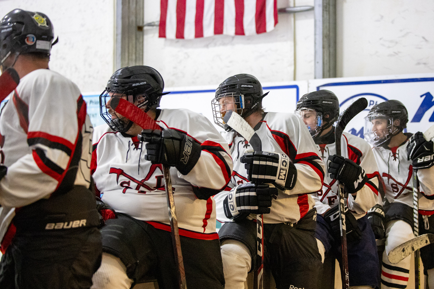 Southampton Ice Rink hosted the annual Battle of the Badges hockey game between the Southampton Fire Department and Southampton Village Police Department on Sunday evening. Proceeds went to the winning team's charity of choice. The police defeated the firefighters, 10-8.    MICHAEL O'CONNOR