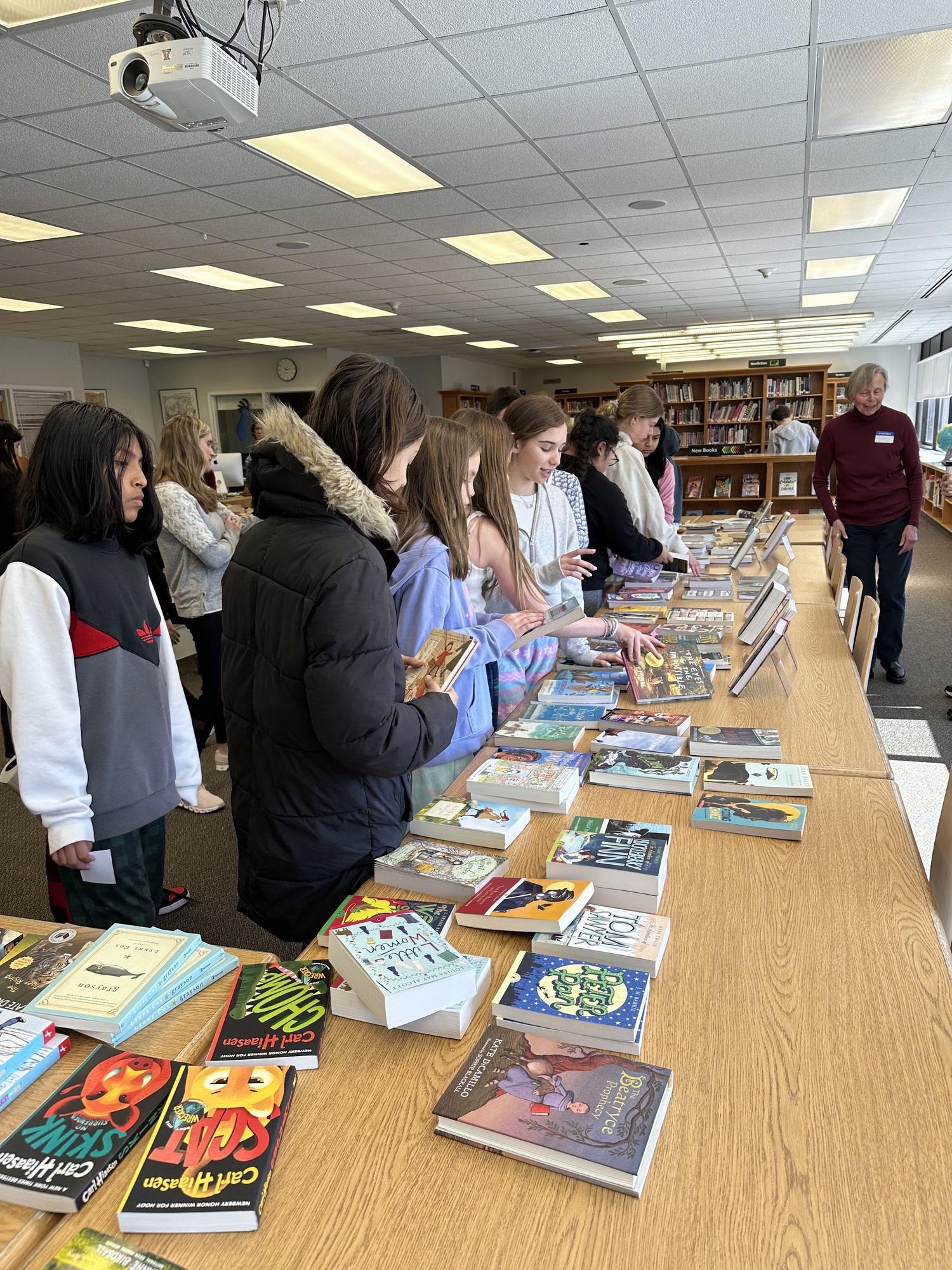 Pierson Middle School students spent the day reading and discussing books
on diversity and inclusion during their Great Read-In Day. COURTESY SAG HARBOR SCHOOL DISTRICT