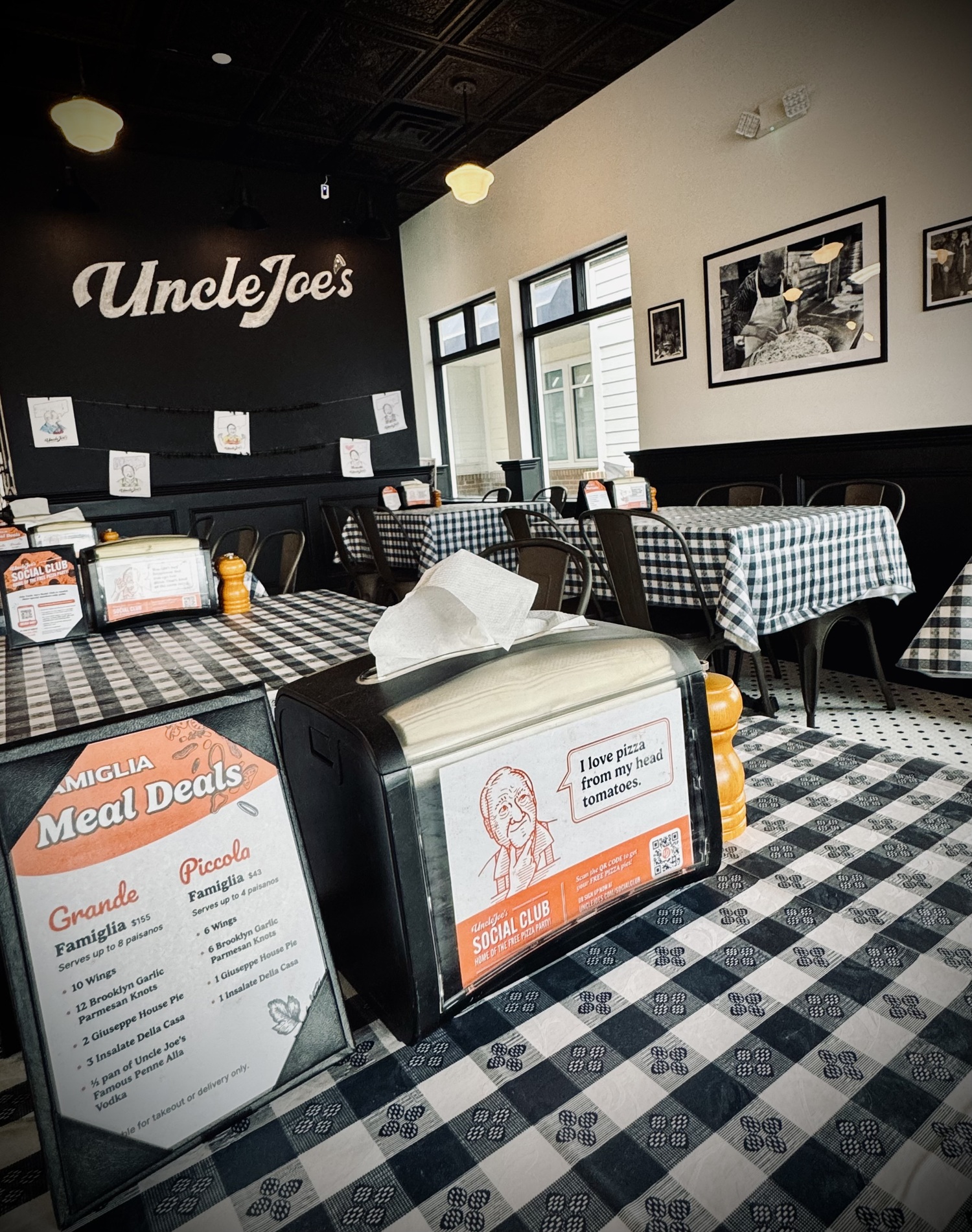 Inside the newly renovated Uncle Joe’s Famous Pizzeria in Hampton Bays. COURTESY UNCLE JOE'S FAMOUS PIZZERIA