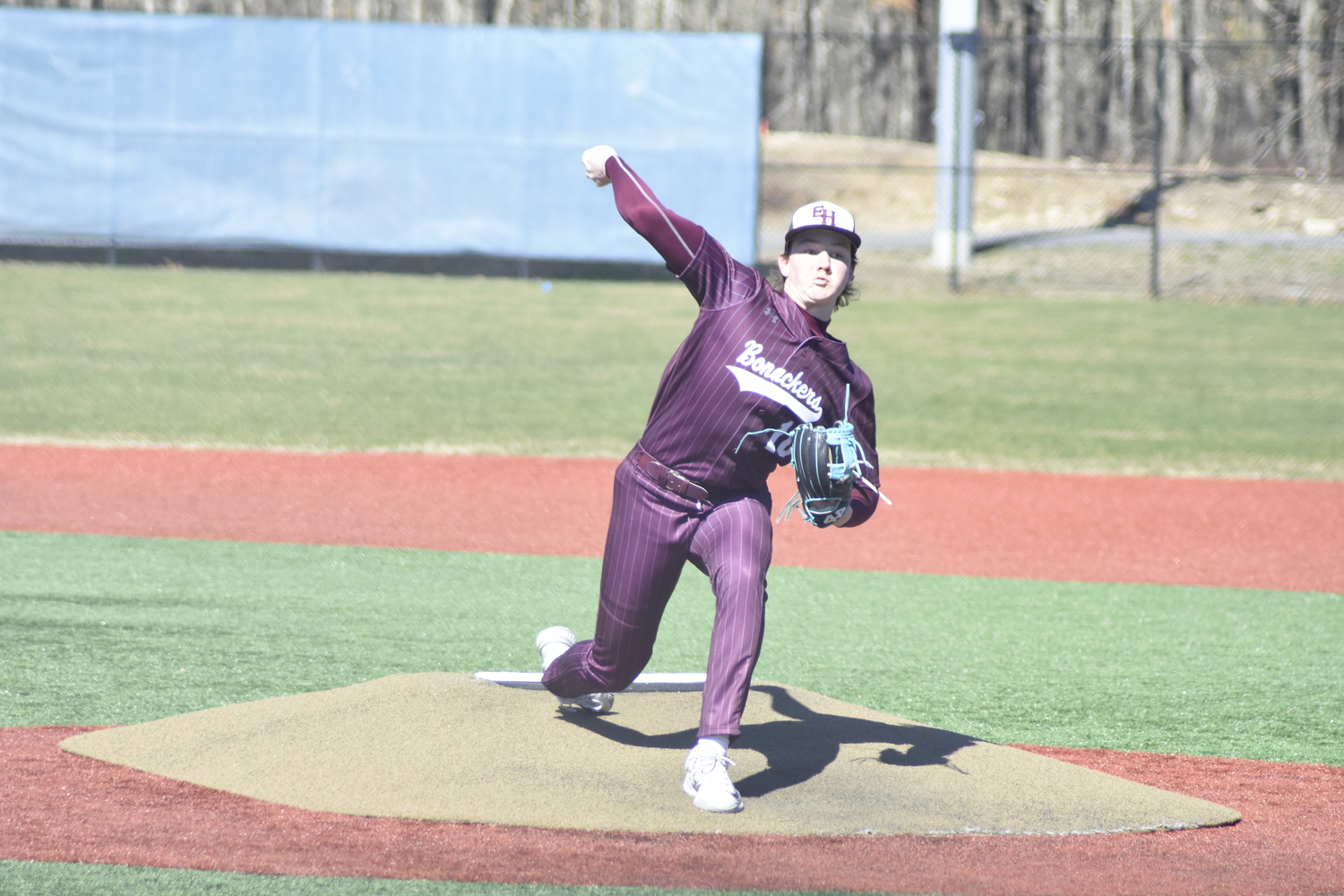 Finn O'Rourke pitched five solid innings for the Bonackers on Saturday in which he only allowed one run and struck out four.   DREW BUDD