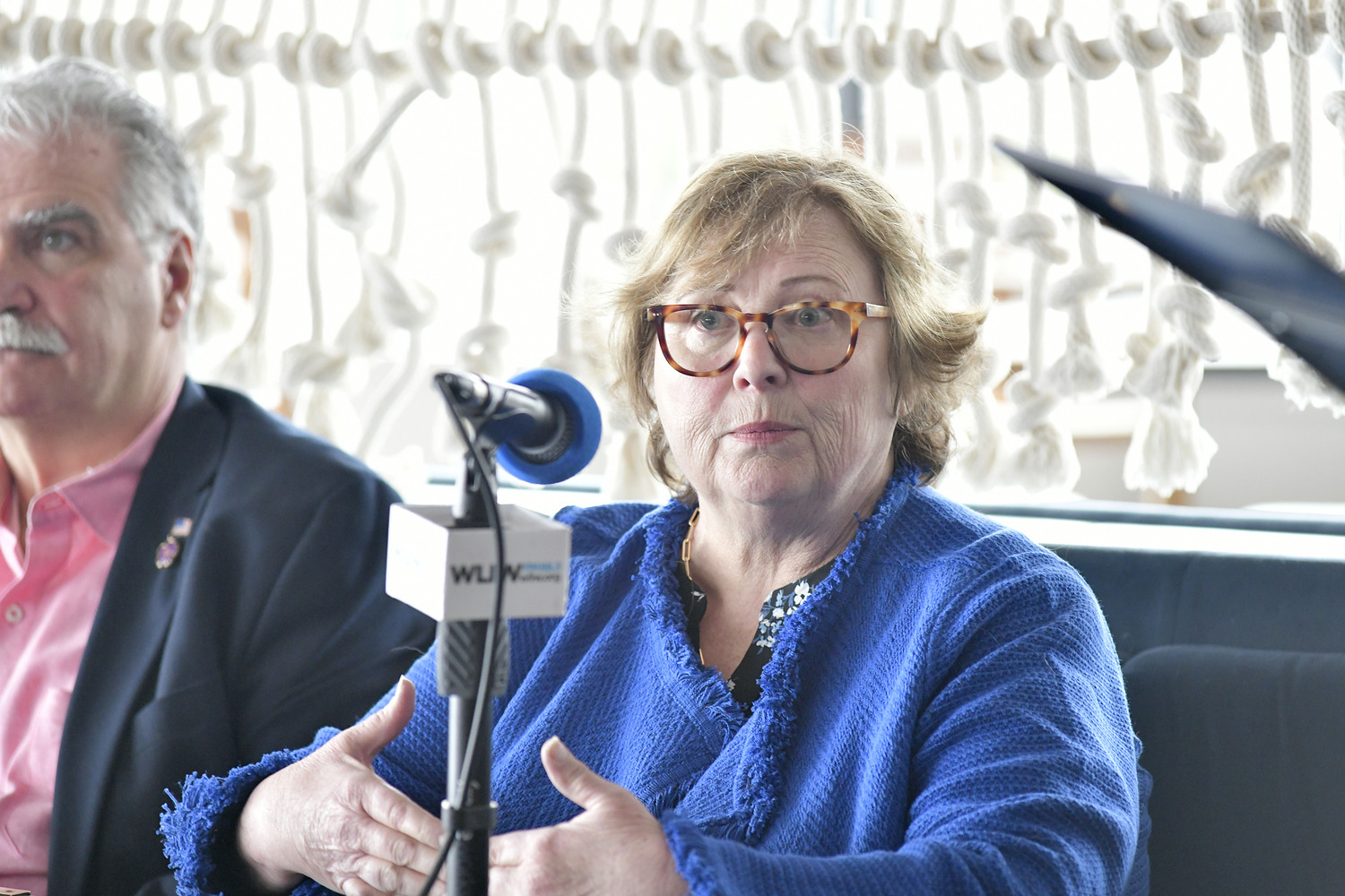Panelist and East Hampton Town Councilwoman Cate Rogers.  DANA SHAW