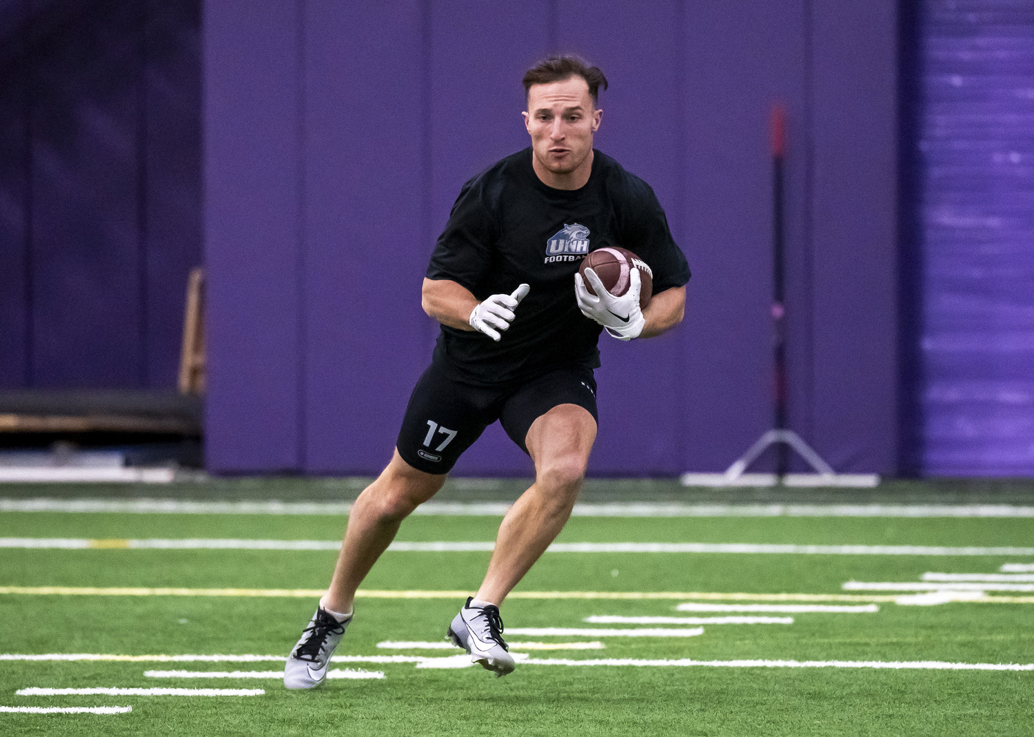 Dylan Laube on his NFL Pro Day at the College of the Holy Cross.