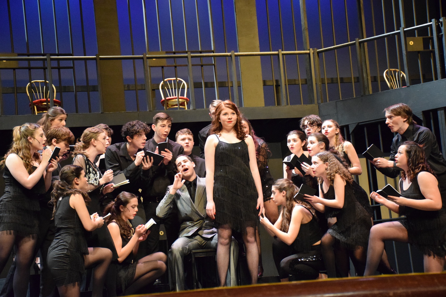Eastport-South Manor Jr.-Sr. High School’s cast and crew packed the house  for its performances of “Chicago: Teen Edition,” held in the auditorium on March 22 to 24. COURTESY EASTPORT-SOUTH MANOR SCHOOL DISTRICT