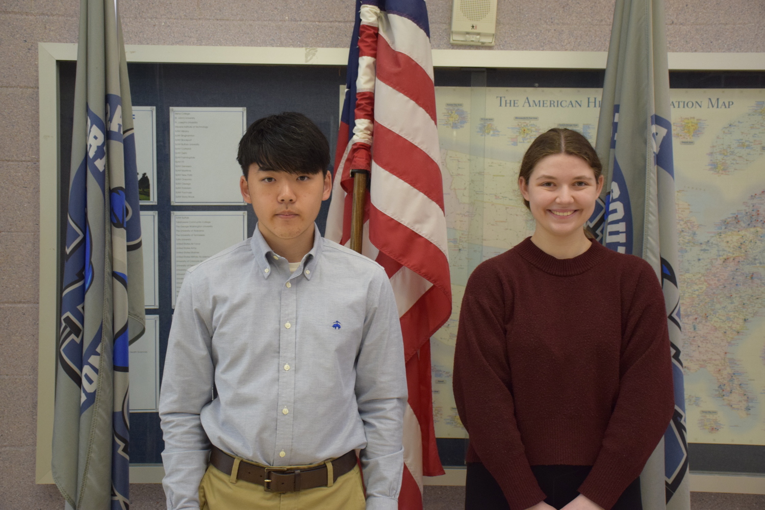 Eastport-South Manor Jr.-Sr. High School seniors Ryan Lee and Layla Warsaw were named valedictorian and salutatorian of the Class of 2024, respectively. COURTESY EASTPORT-SOUTH MANOR SCHOOL DISTRICT