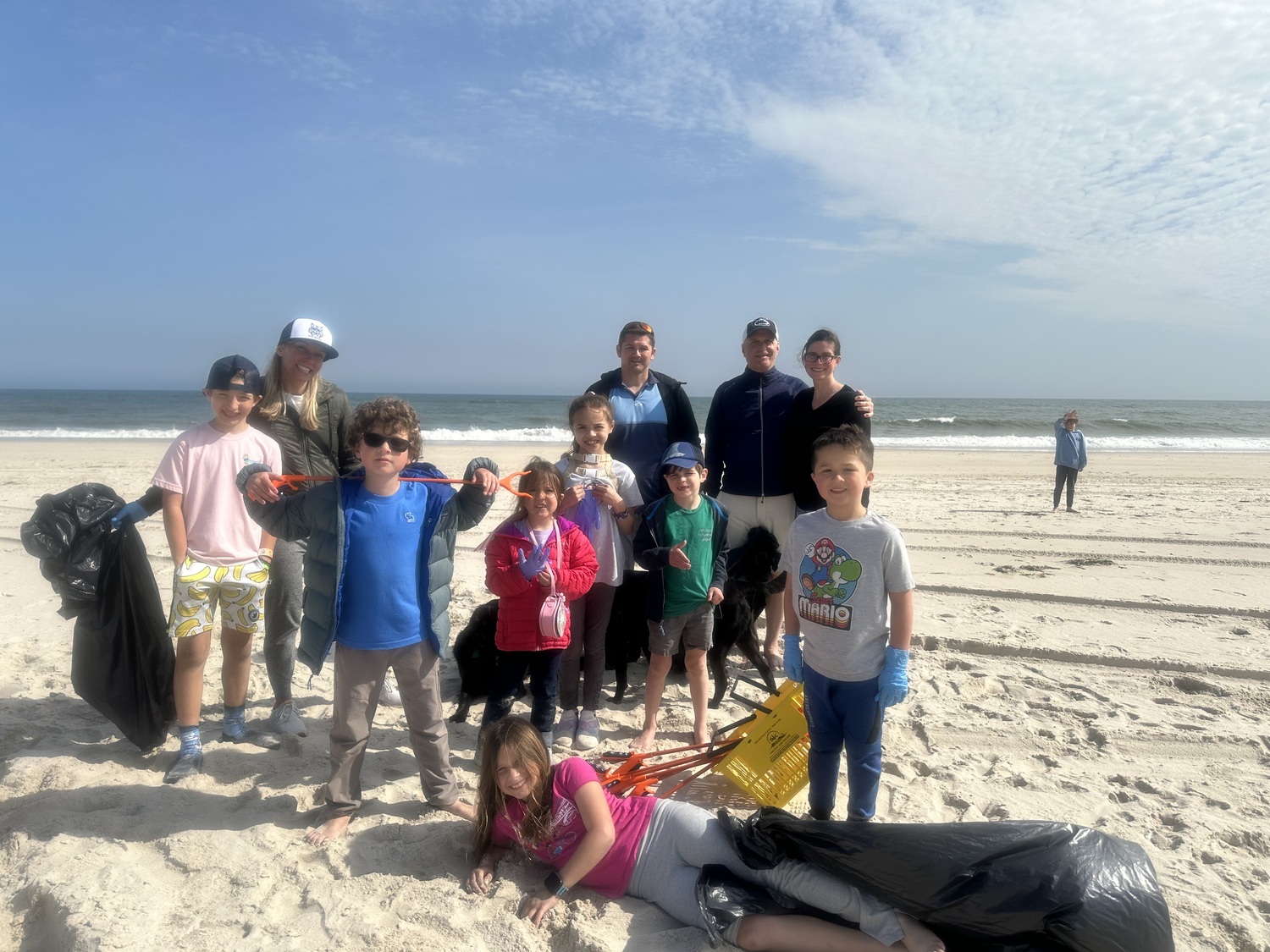 East Quogue families participated in the Great East End Cleanup at Hot Dog Beach, along with the event sponsor, Councilwoman Cyndi  McNamara on Sunday.