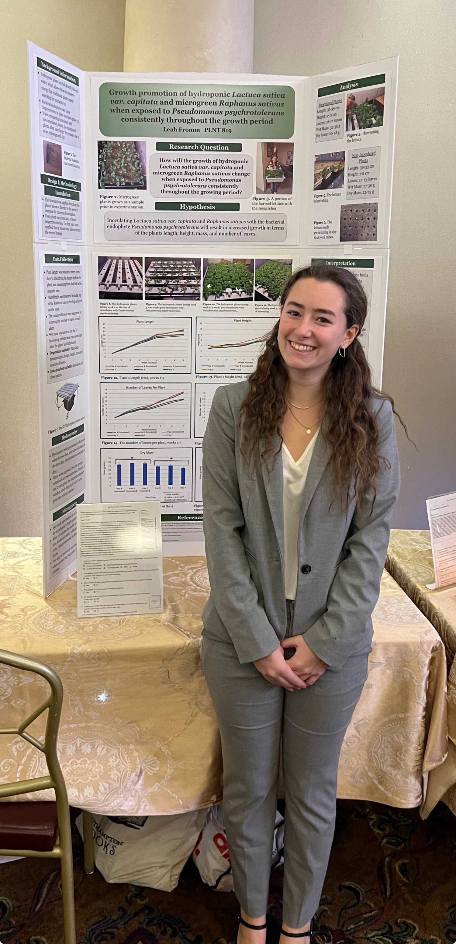 East Hampton High School senior Leah Fromm competed at the Long Island Science and Engineering Fair in March. DR. STEPHANIE FORSBERG