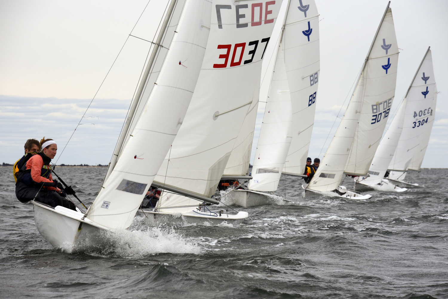 Derrick Galen leading the pack.  MICHAEL MELLA