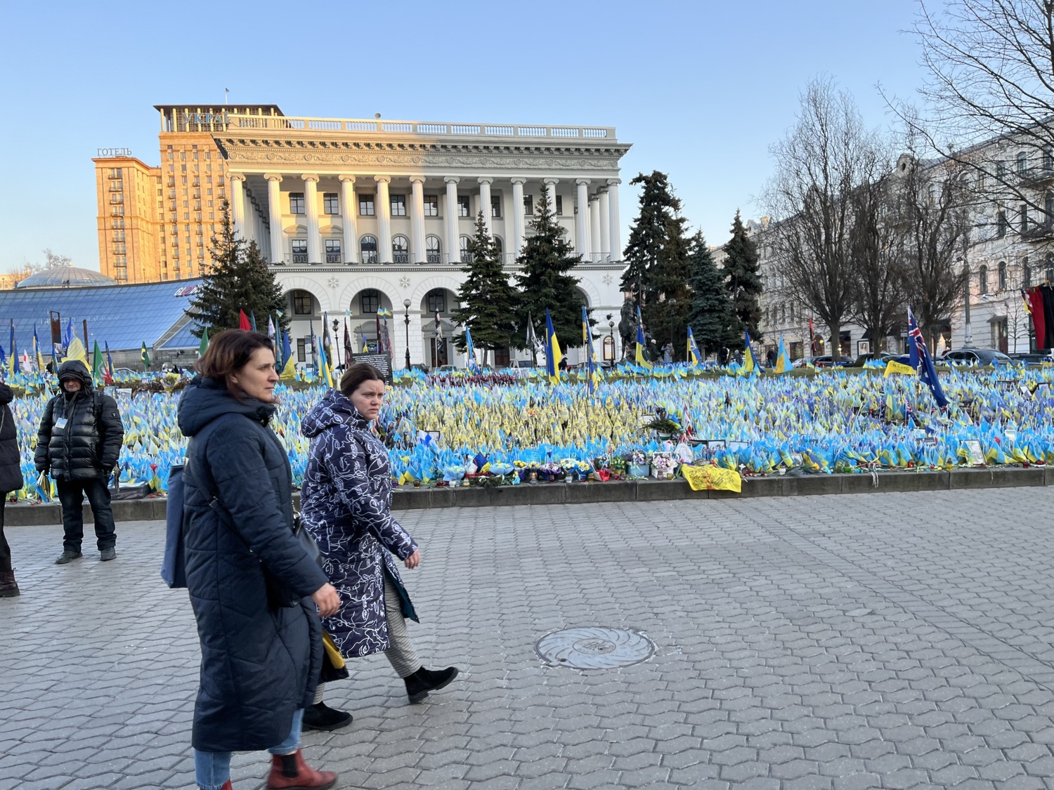 A memorial to Ukrainian war dead in Kyiv. COURTESY JOHN REILLY