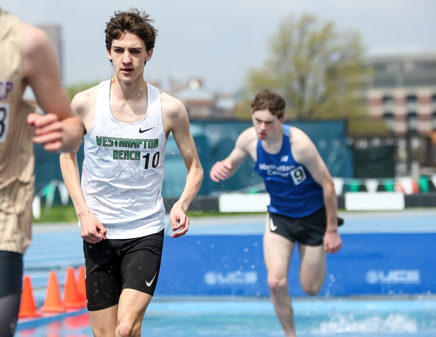 Trevor Hayes won the 2,000-meter steeplechase at the New York Relays on April 20.   DERRICK DINGLE
