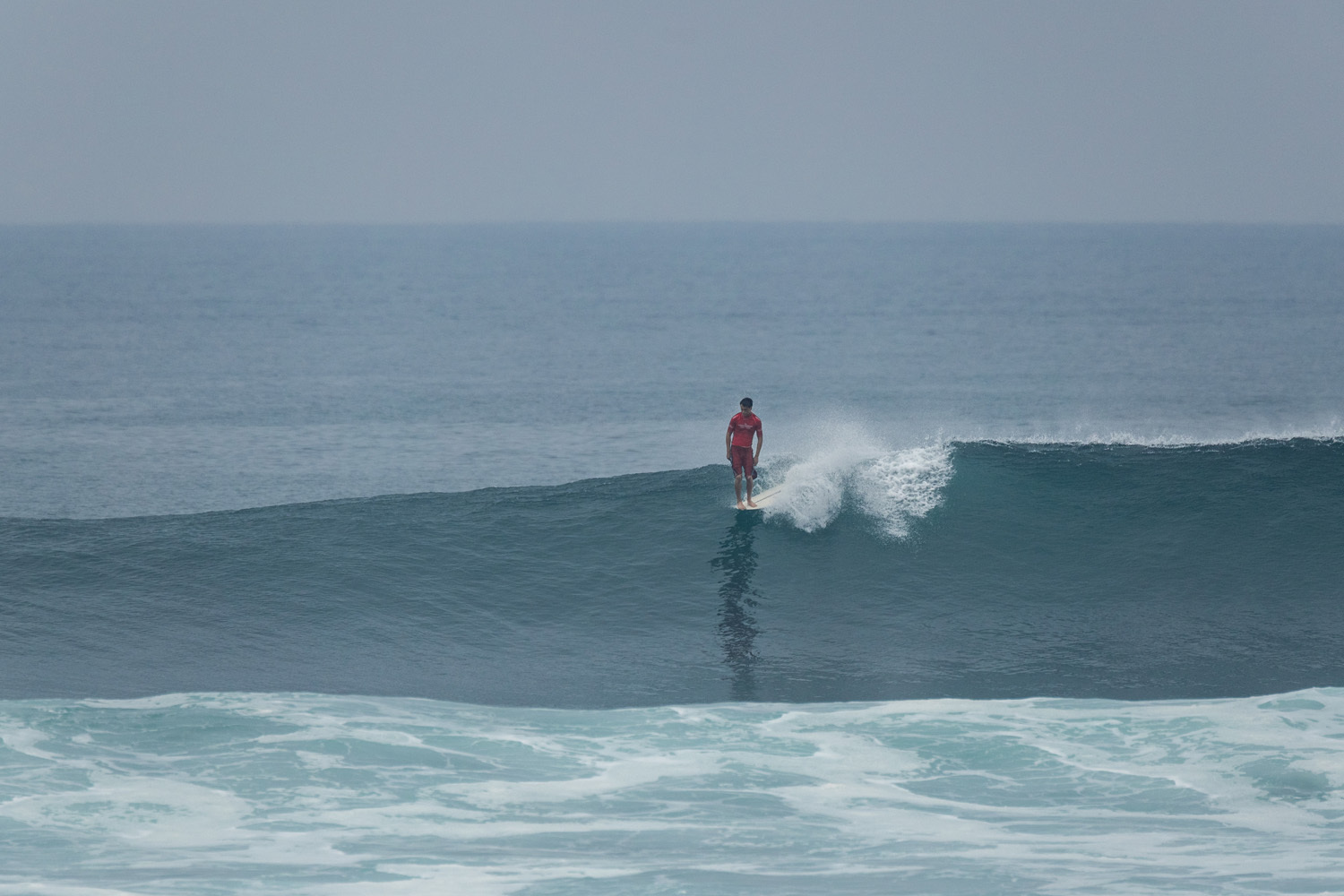 Montauk resident Chase Lieder, 18, helped Team USA to a fifth-place finish out of 39 countries at the ISA World Longboard Championships held in El Sunzal, El Salvador, on April 19-25. ISA/JERSSON BARBOZA