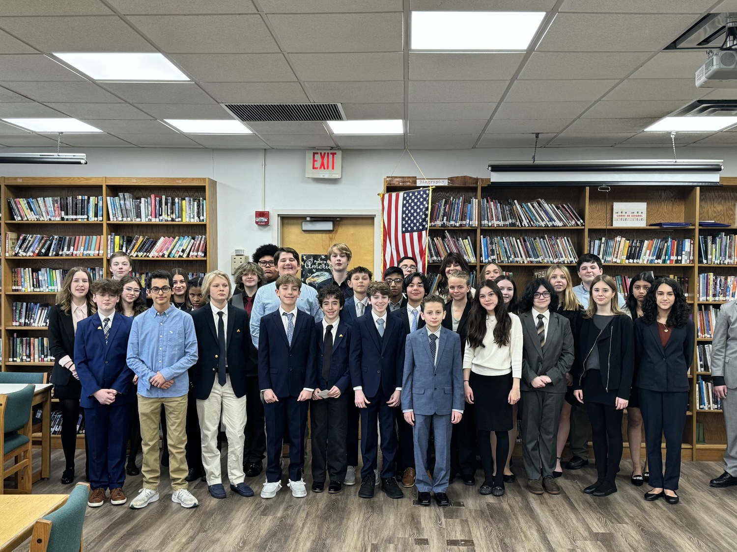 Westhampton Beach Middle School students excelled during their first mock trial competition sponsored by Eastern Suffolk BOCES. COURTESY WESTHAMPTON BEACH SCHOOL DISTRICT