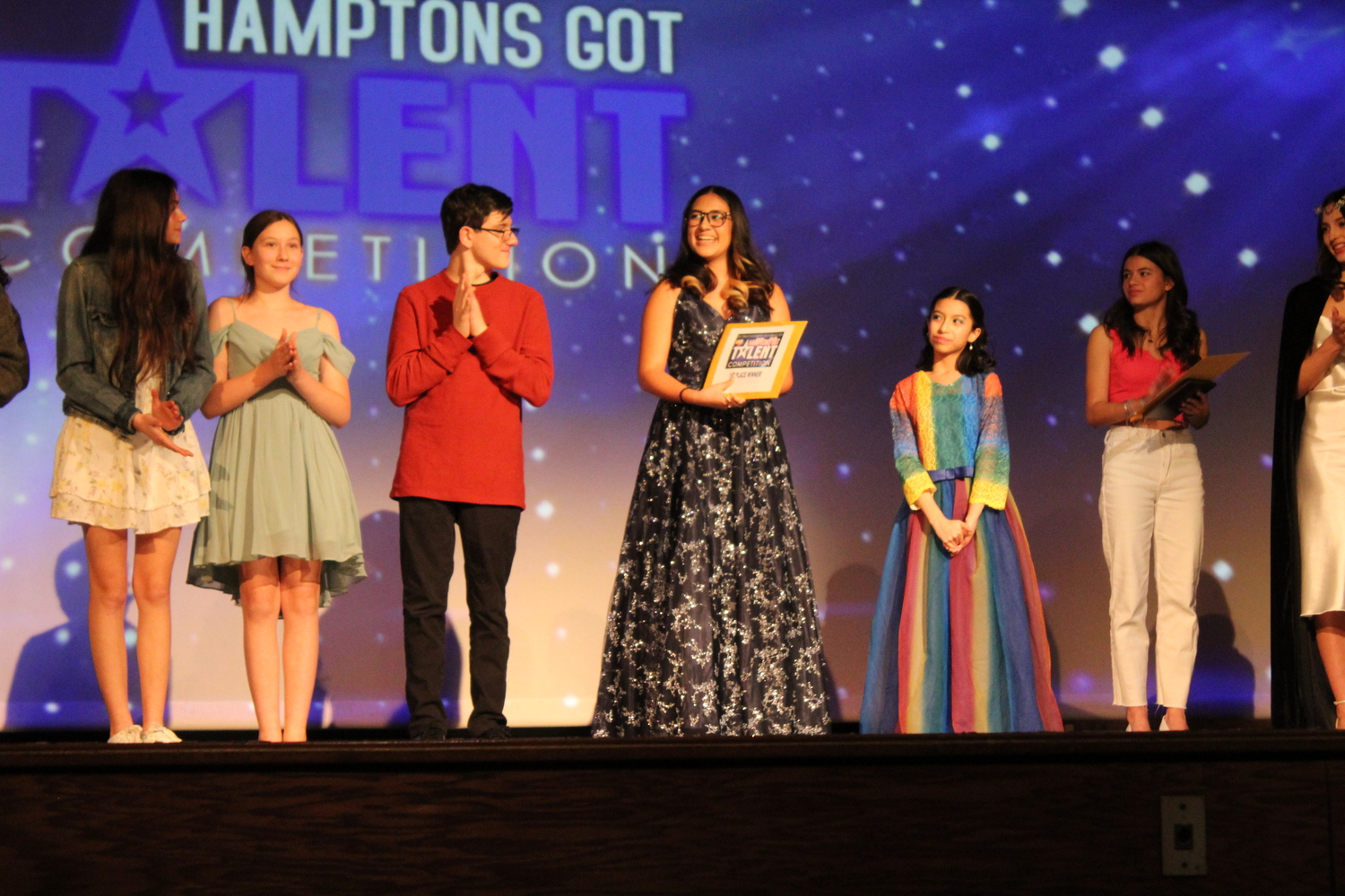 Hampton Bays High School ninth-grader Gimena Valdespino placed first in the Southampton Town Youth Bureau's Hamptons Got Talent  competition last weekend. COURTESY SOUTHAMPTON TOWN YOUTH BUREAU