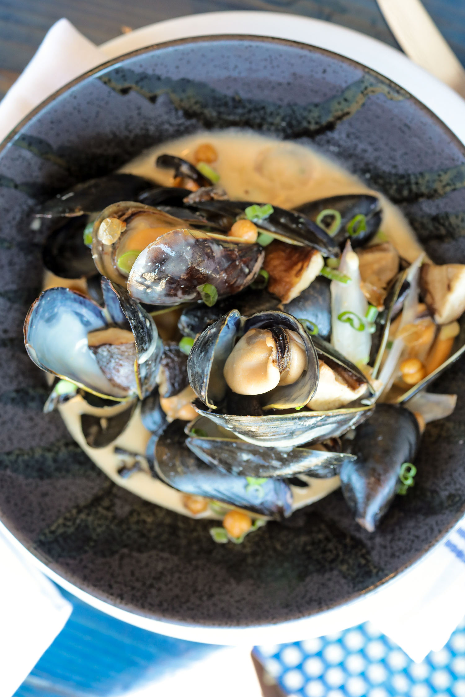 Moules at Navy Beach in Montauk, which opens for its 15th season on Friday, April 26
. COURTESY NAVY BEACH