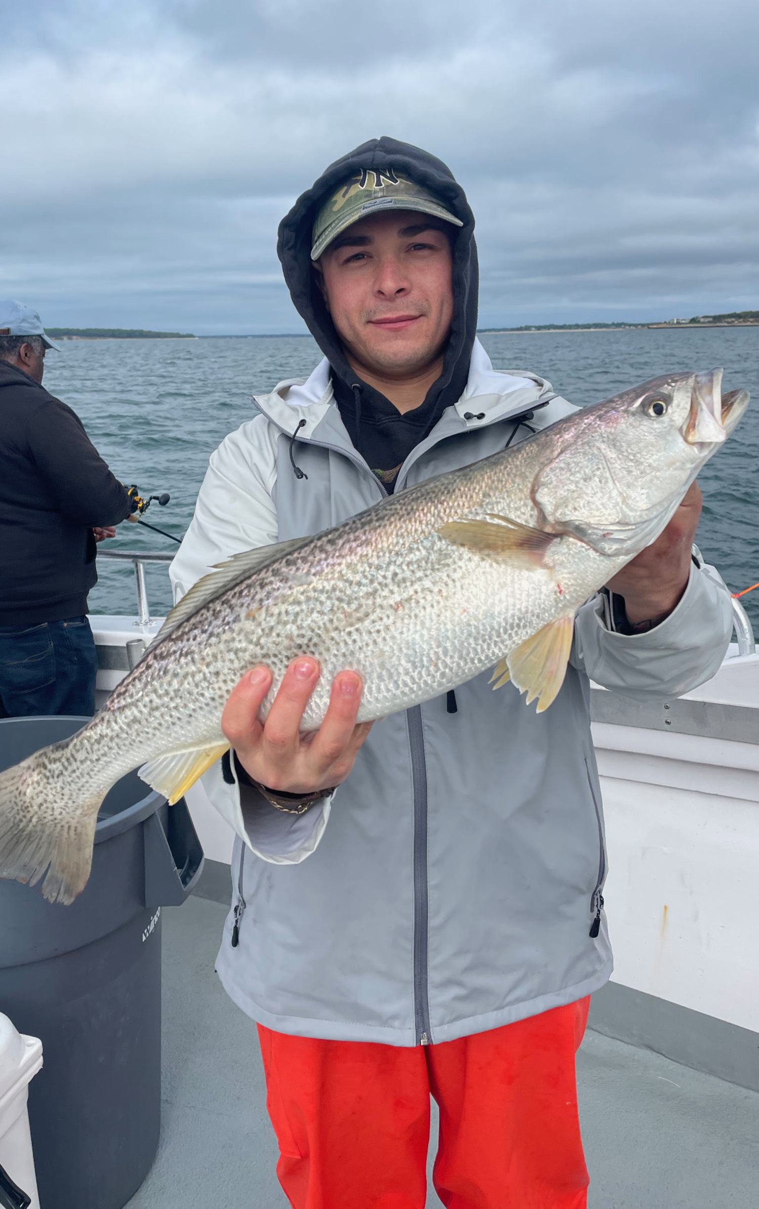 Weakfish took their time moving into the Peconics this year, but showed up in good numbers in the last week. John Rivera caught this nice on aboard the Hampton Lady over the weekend. CAPT JAMES FOLEY
