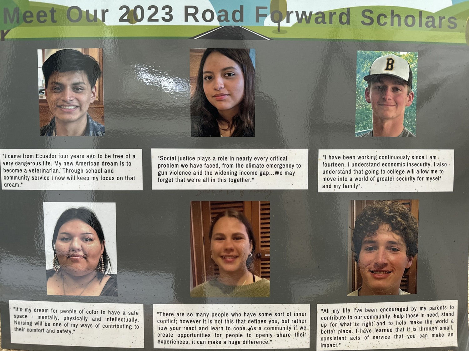 The class of 2023 recipients of the Road Forward Scholarship Fund.