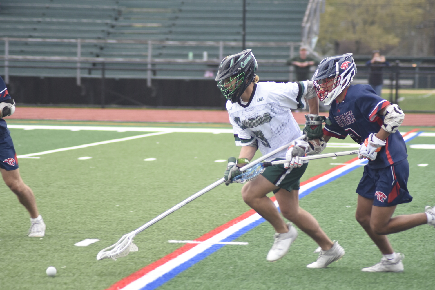 Westhampton Beach junior Brady Spanbock goes to scoop up a ground ball.   DREW BUDD