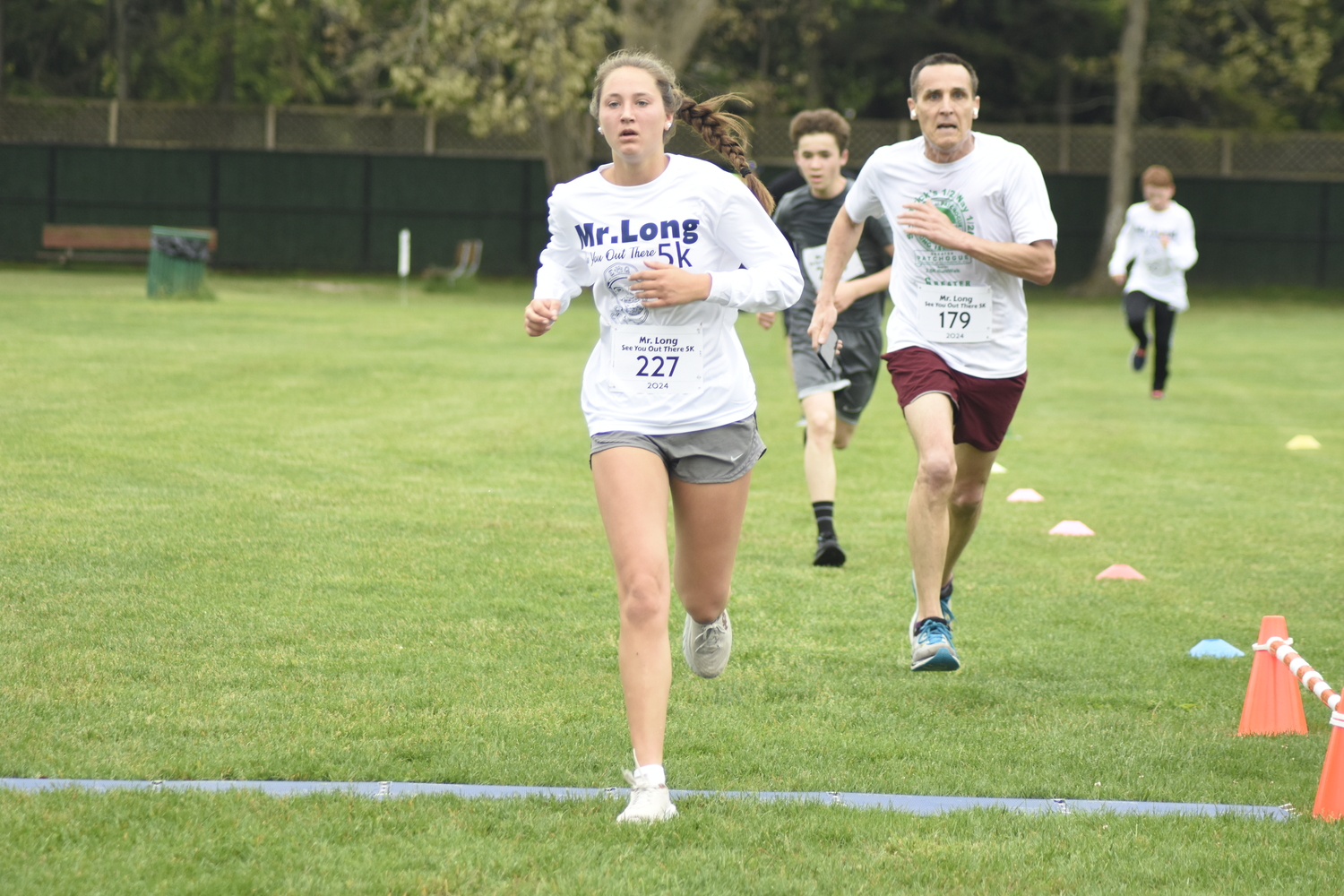 Anna Blanco of East Quogue placed second among female on Saturday.  DREW BUDD