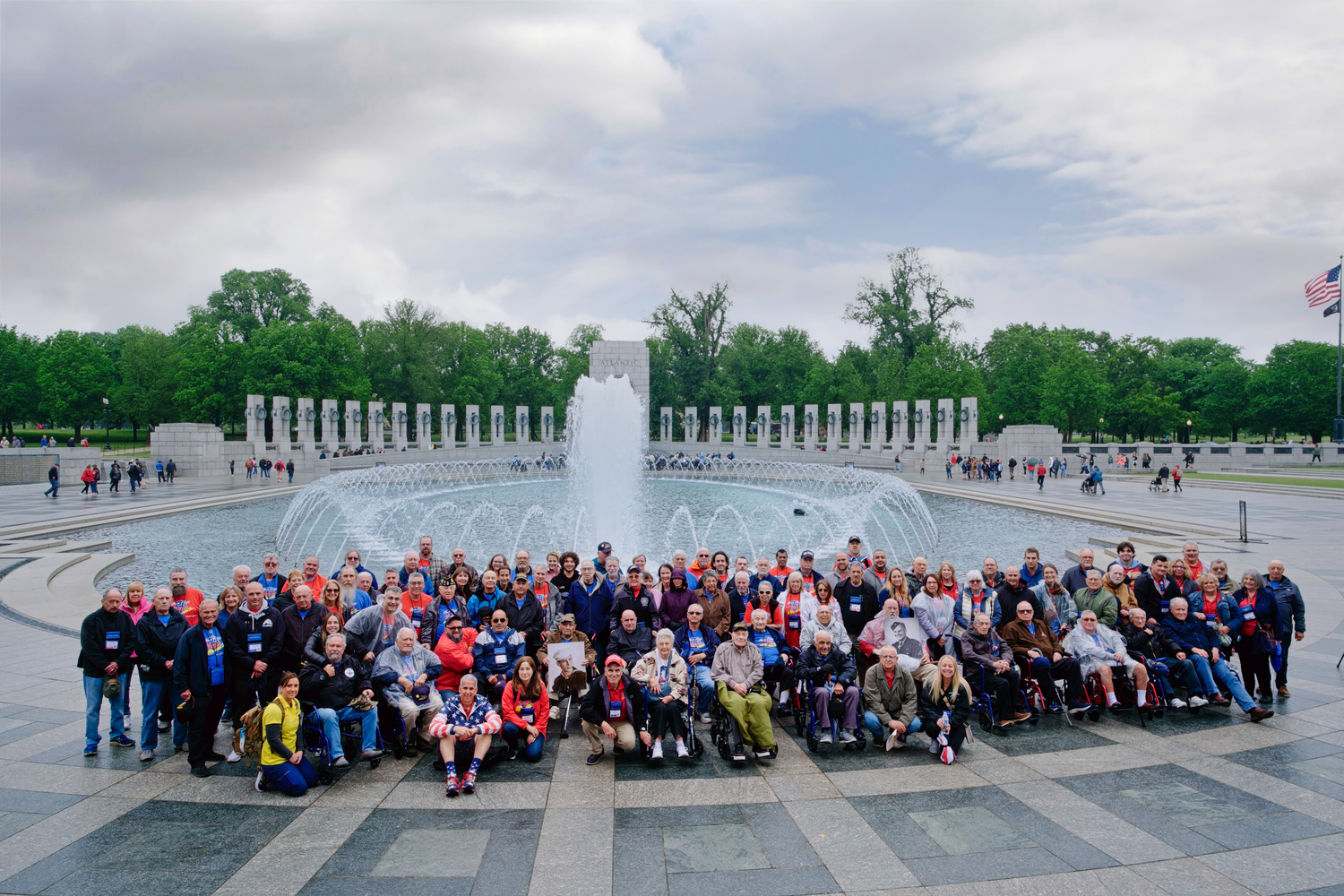 Honor Flight Long Island brought 46 veterans and their guardians to visit their military memorials in Washington, D.C. last Saturday. MARK CHAMBERLAIN