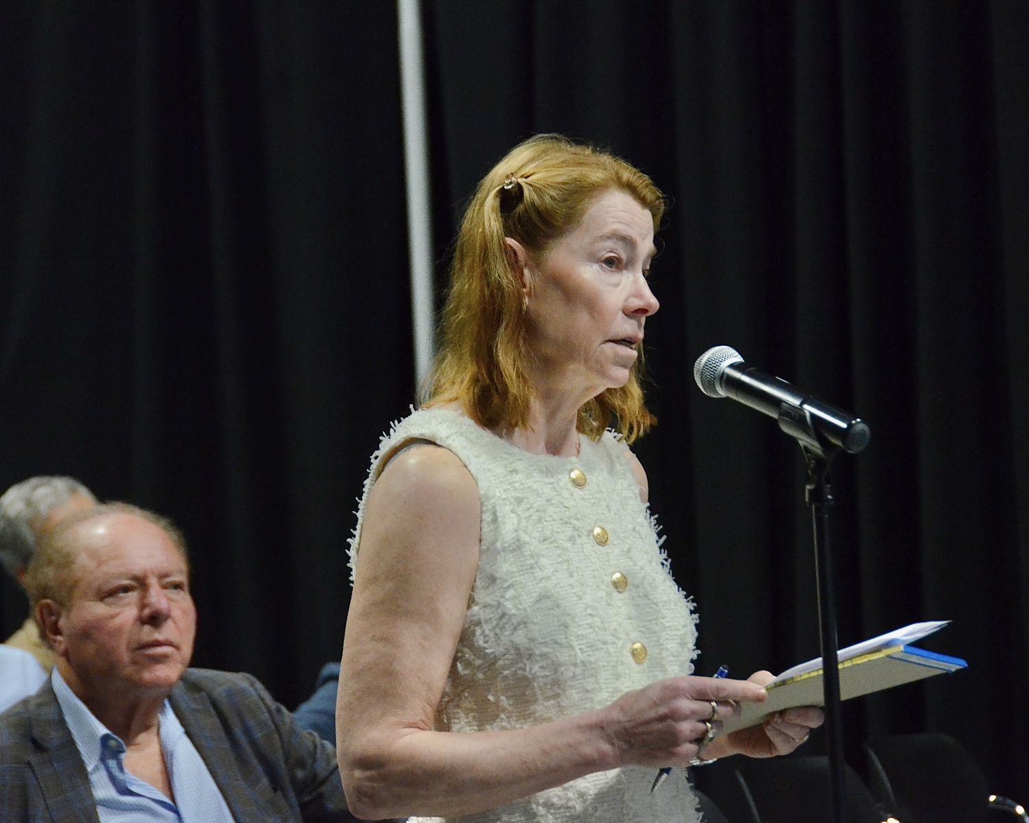 Joan McGivern, an attorney, told the Village Board that the historic district's code is not the proper place to be legislating business. KYRIL BROMLEY