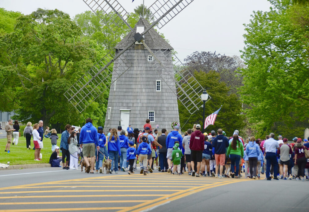 The East Hampton Memorial Day parade to Hook Mill on Monday morning.