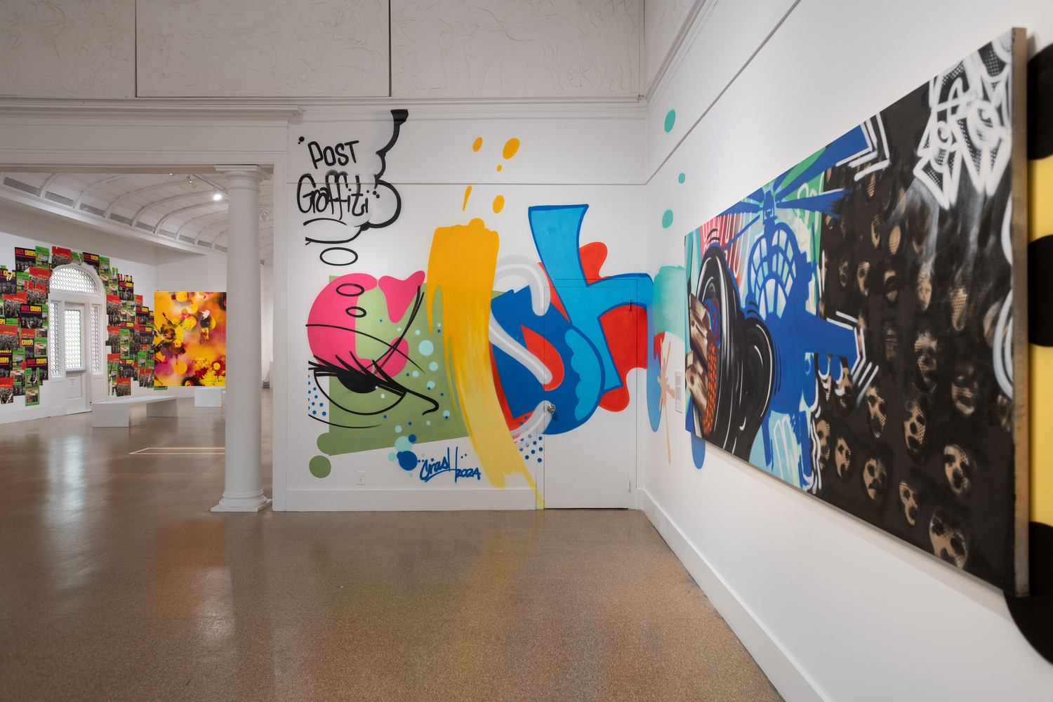 Installation view of “Beyond The Streets: Post Graffiti” at Southampton Arts Center. GARY MAMAY