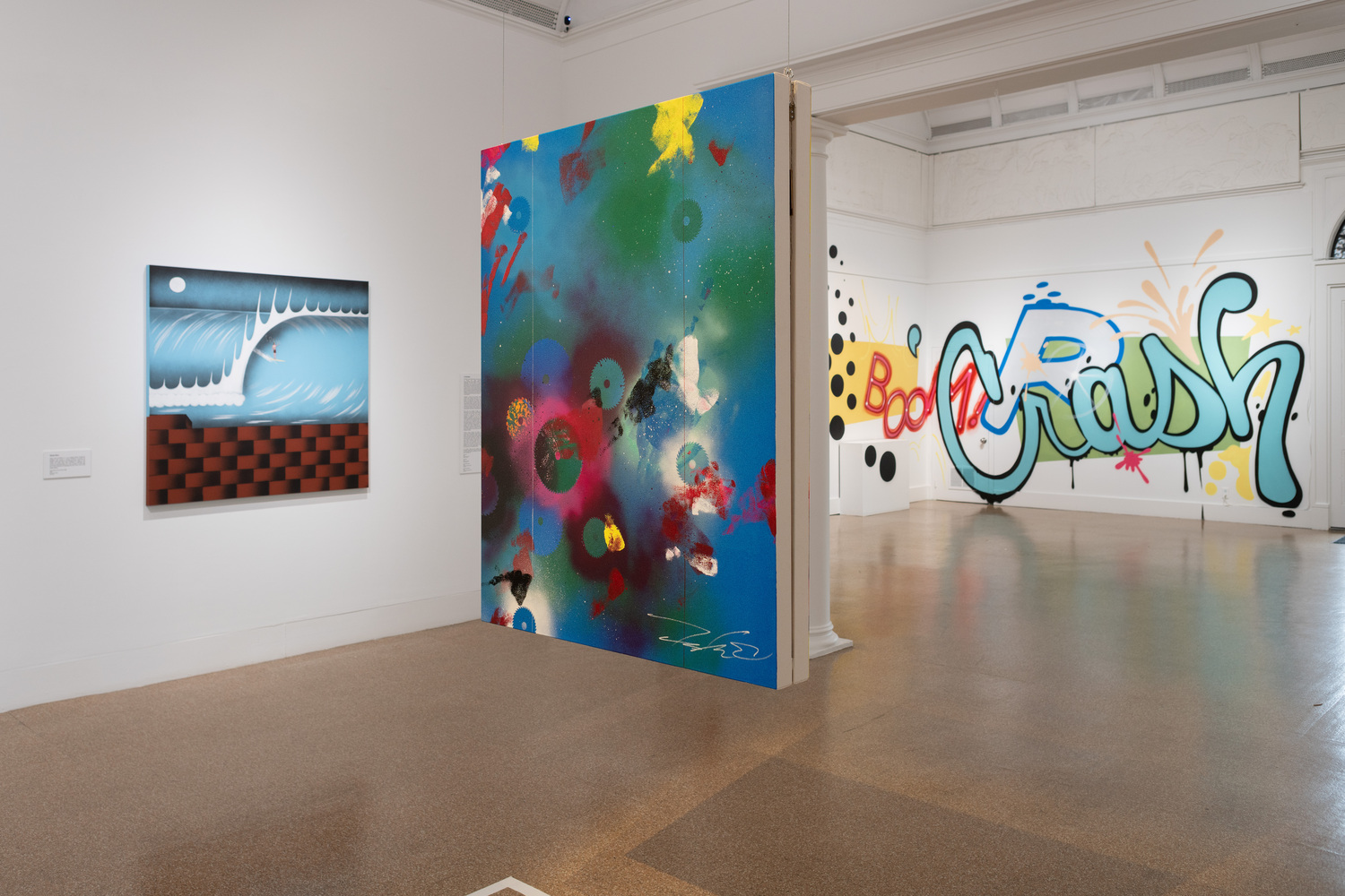 Installation view of “Beyond The Streets: Post Graffiti” at Southampton Arts Center. GARY MAMAY