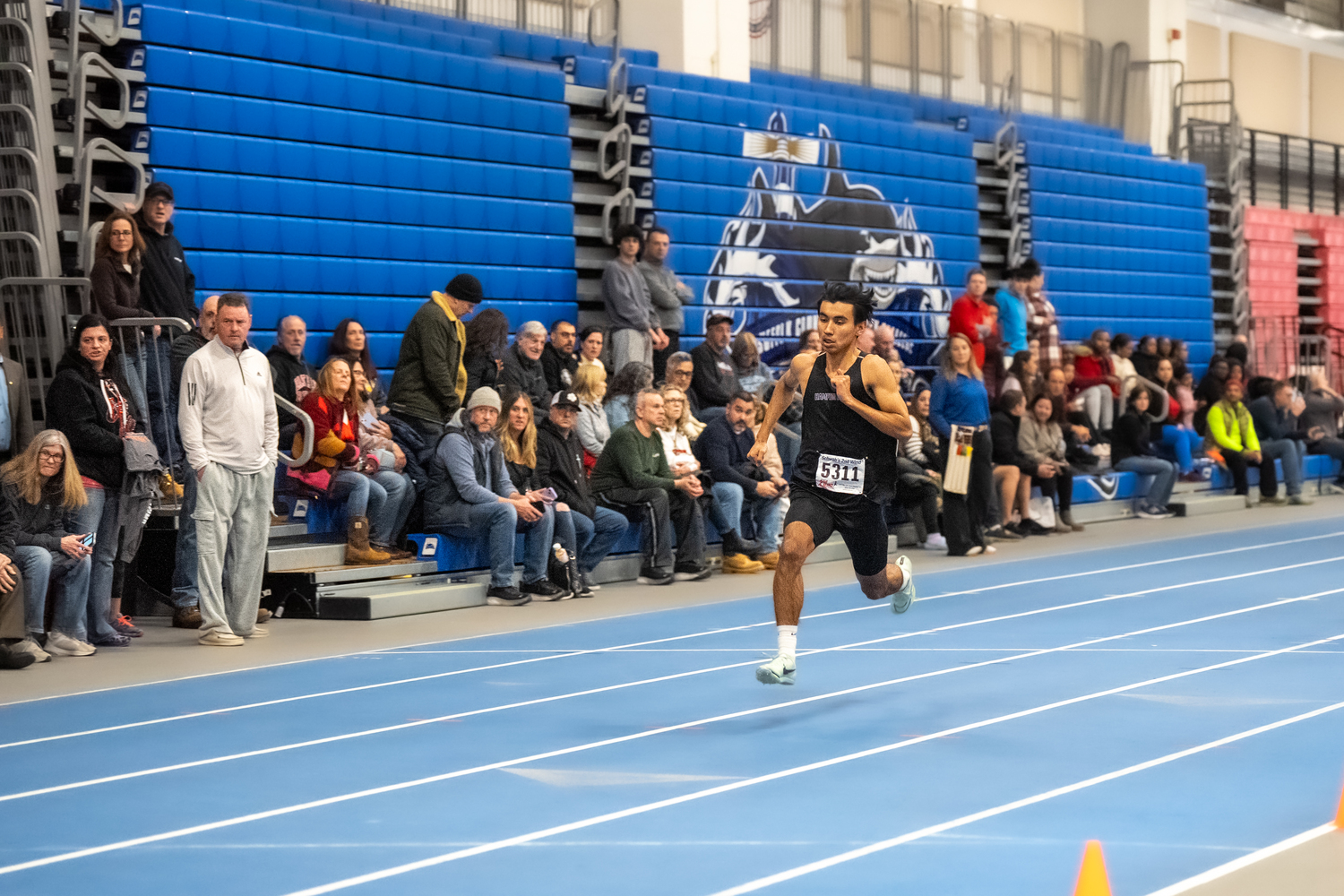Charlie Garcia was All-League in the 55- and 300-meter dashes.  RON ESPOSITO