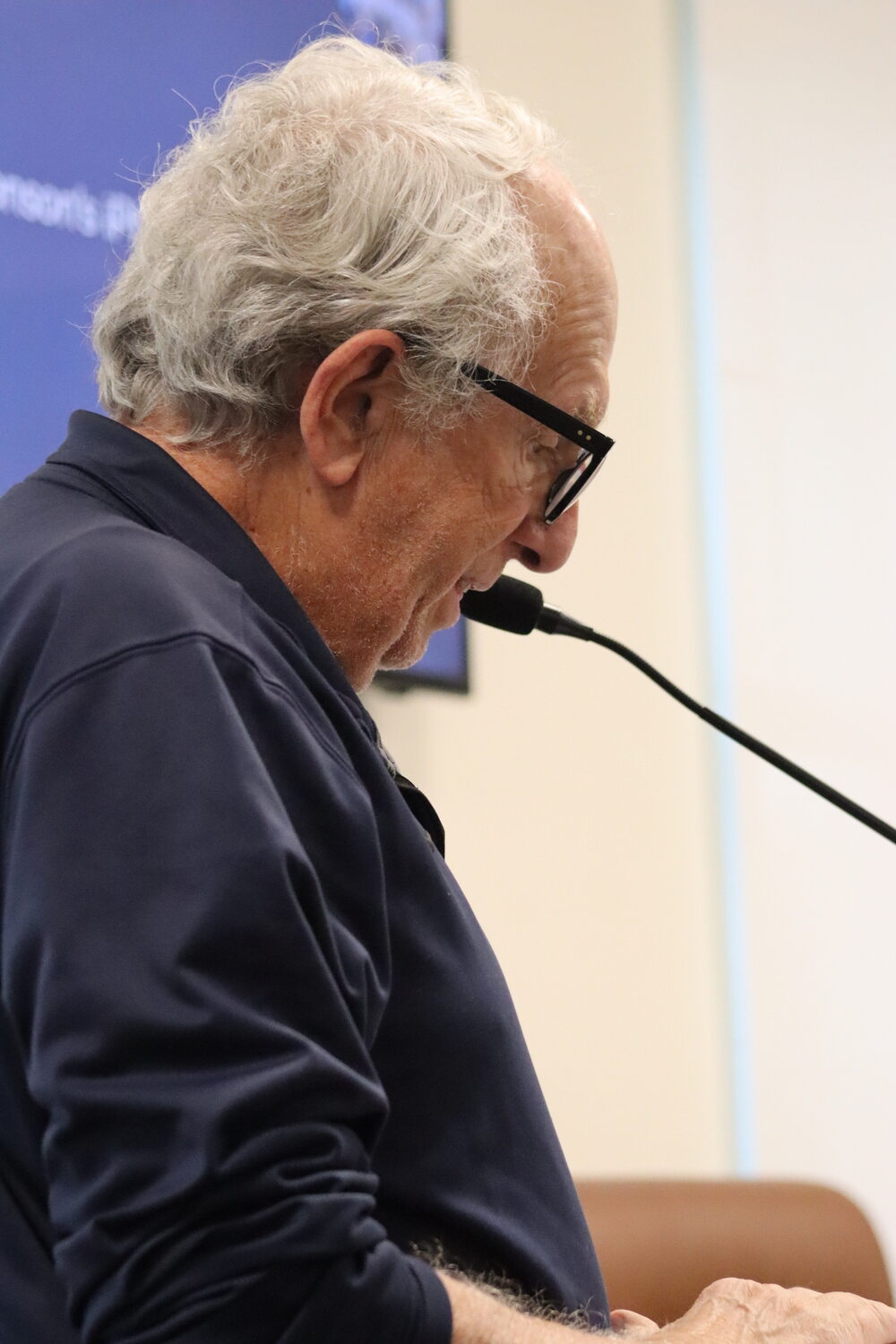 Southampton Village resident David Rung has been an outspoken critic of the board, and had a testy exchange with Mayor Bill Manger at the May 9 meeting. CAILIN RILEY