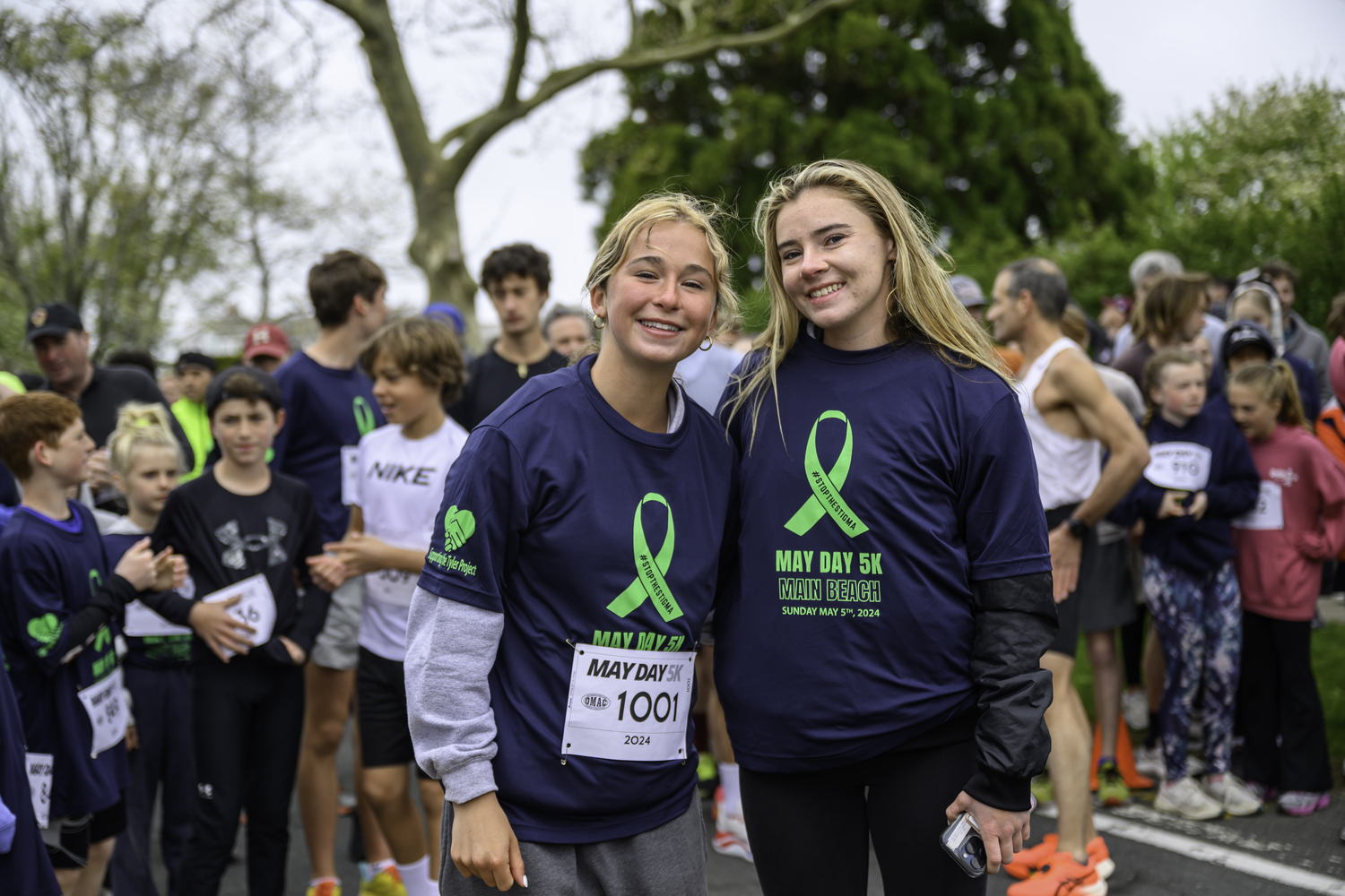 The cofounders of the OMAC May Day 5K, Dylan Cashin, left, and Ryleigh O'Donnell.   MARIANNE BARNETT