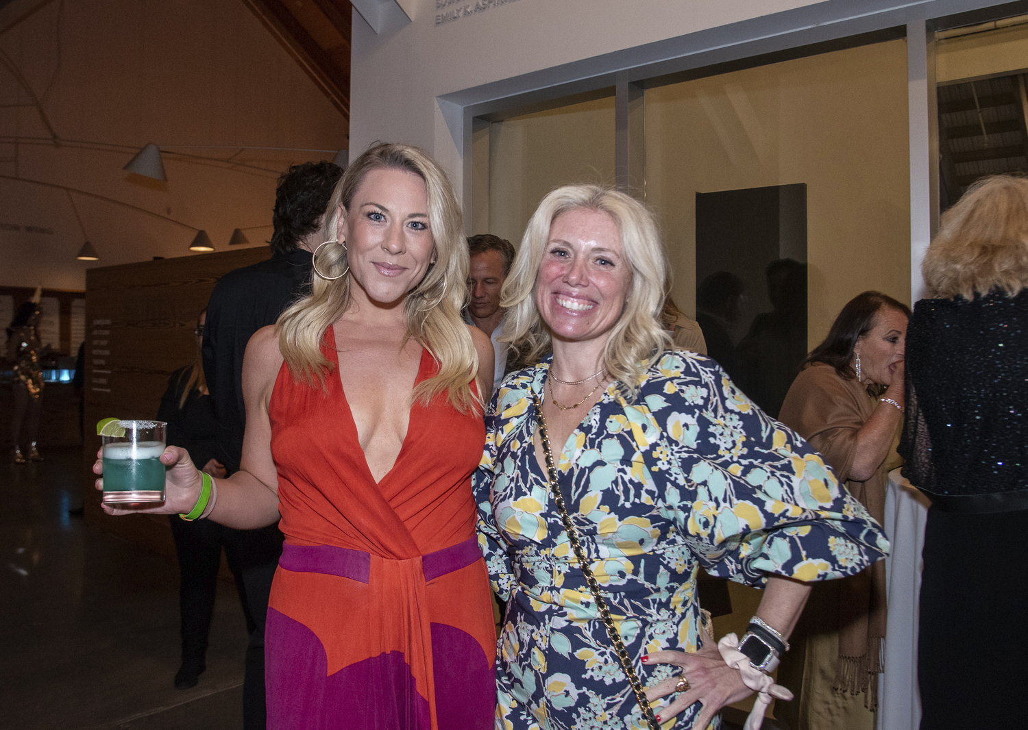 Meredith Shumway and Erica DeJong at the Parrish Art Museum's annual Spring Fling benefit on Saturday in Water Mill.  LISA TAMBURINI