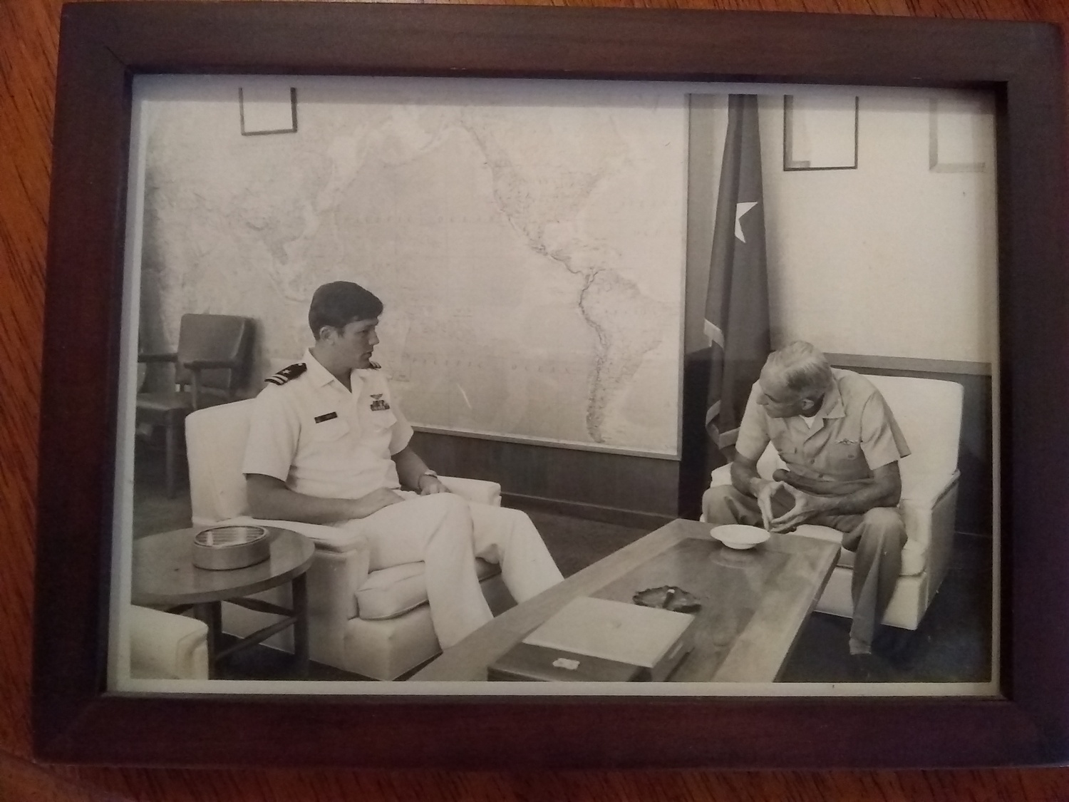 Philip Keith with Admiral John McCain Sr. COURTESY USA WARRIOR STORIES