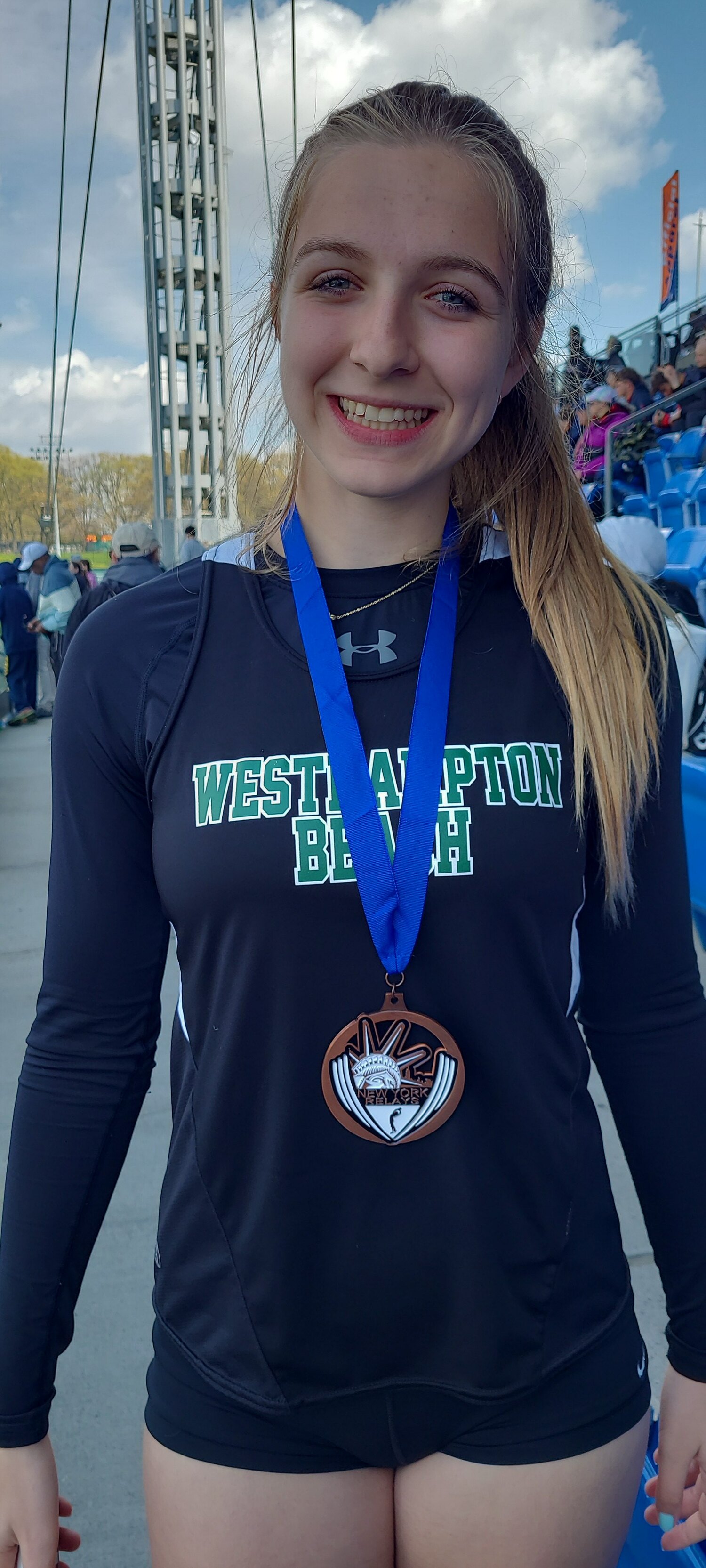 Madison Phillips earned a bronze medal in the heptathlon at the New York Relays on 19 and 20.   COURTESY JOHN BROICH