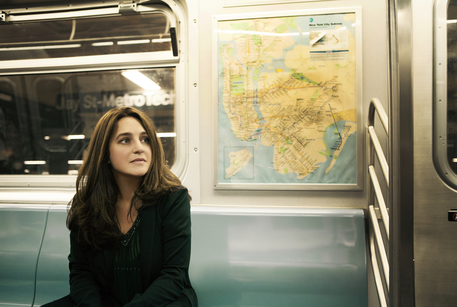 Pianist Simone Dinnerstein performs with her ensemble, Baroklyn, in Quogue on June 15. LISA-MARIE MAZZUCCO