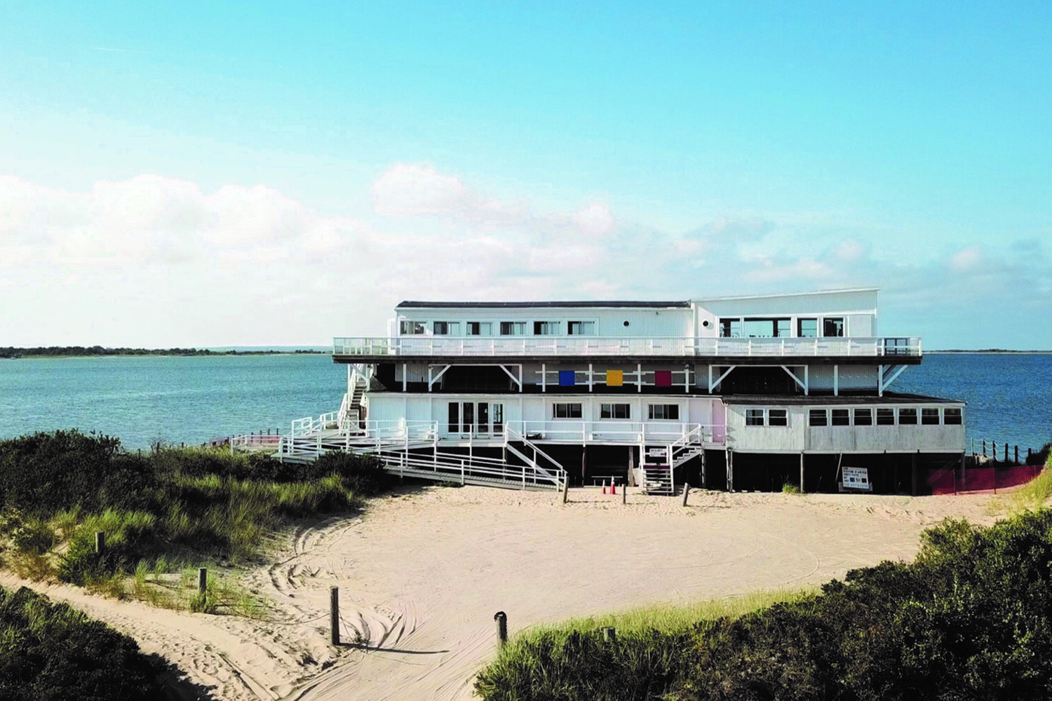 The Art Barge in Napeague. COURTESY THE VICTOR D'AMICO INSTITUTE OF ART